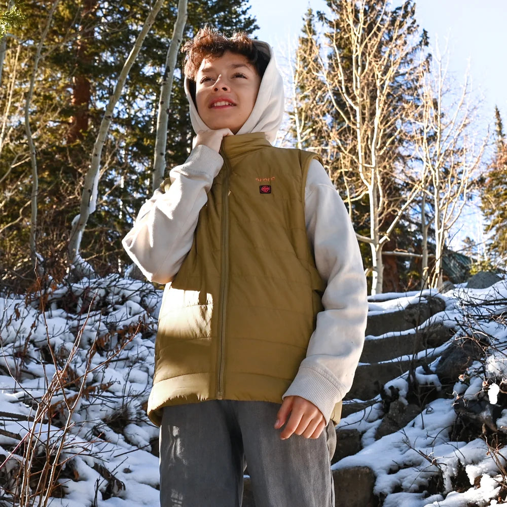 Kids' 4-Zone Heated Down Vest