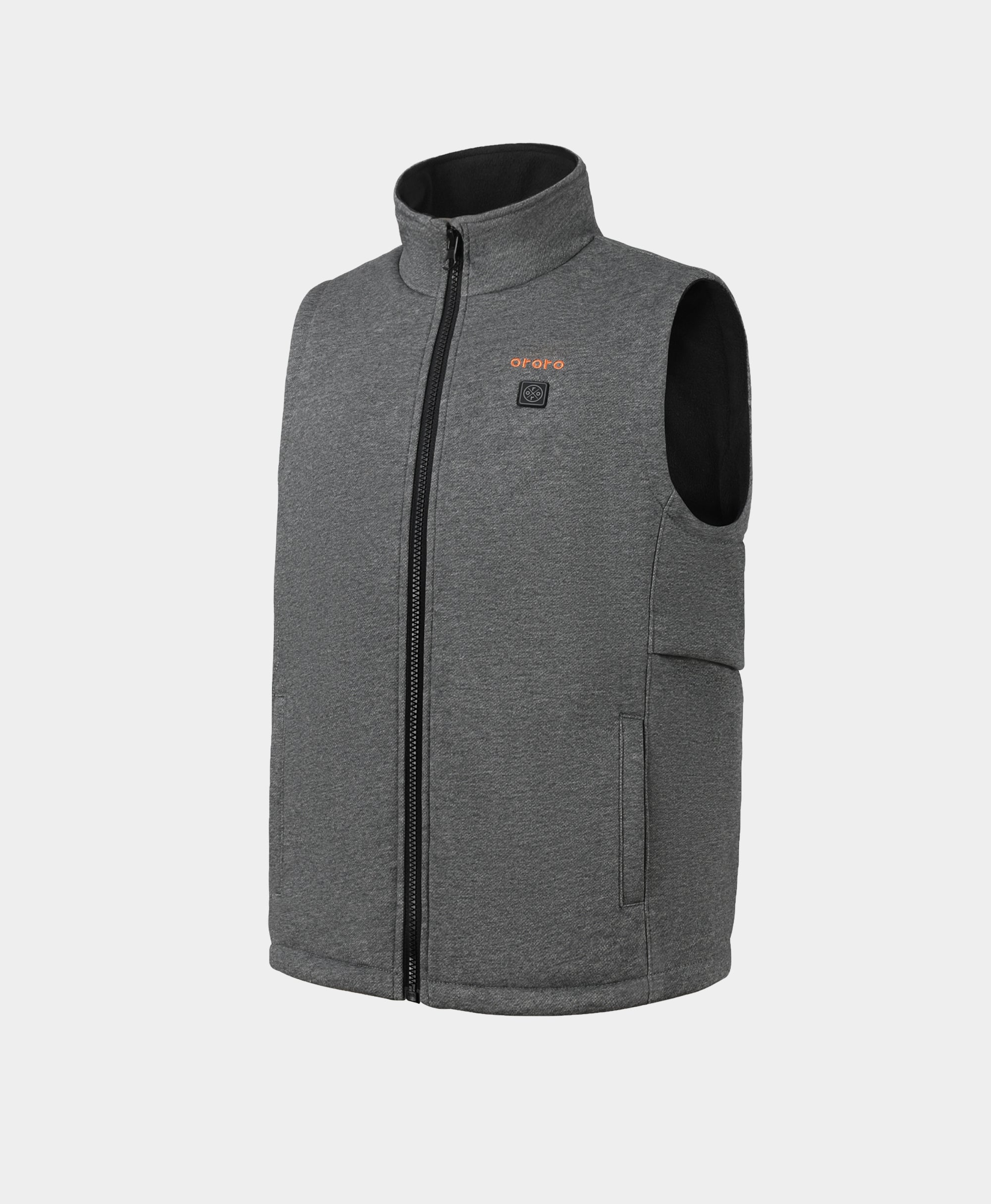Kids' 4-Zone Heated Fleece Vest - Flecking Gray
