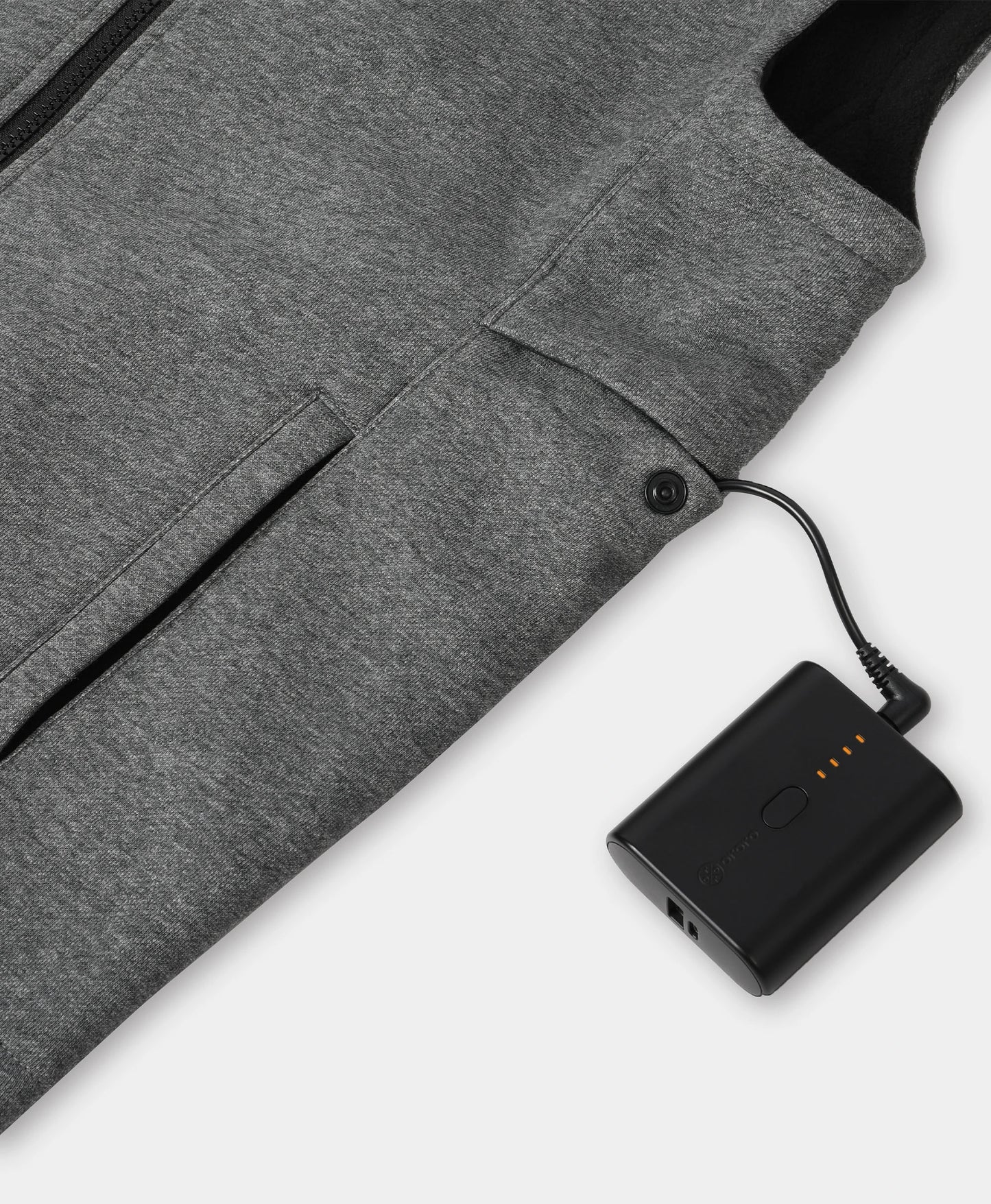 Snap-closure battery pocket