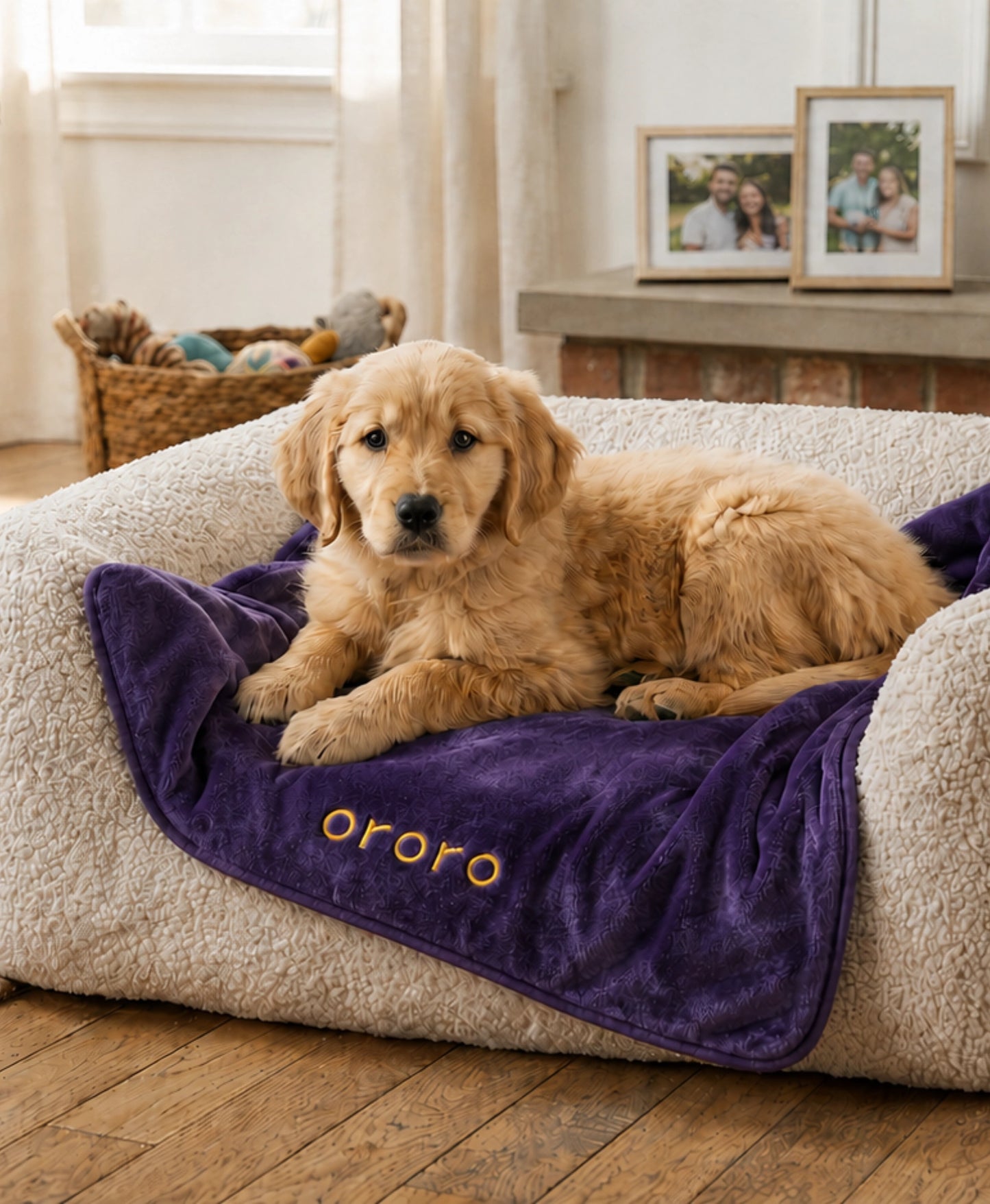 Cozy home comfort with Kozzzy 2-Zone Heated Pet Blanket - violet
