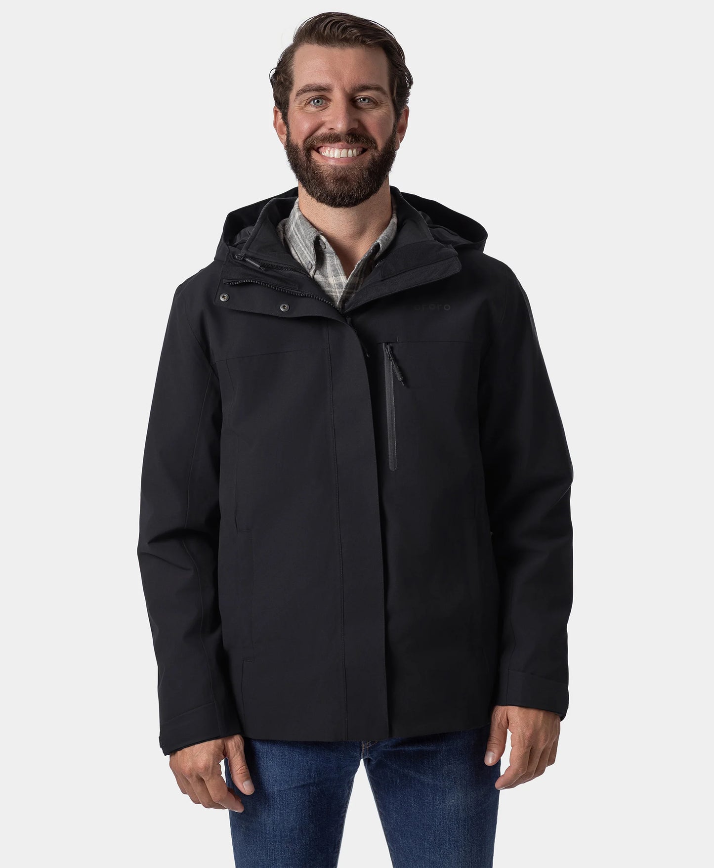 River Ridge Men’s 3-in-1 Heated Jacket with Fleece Liner