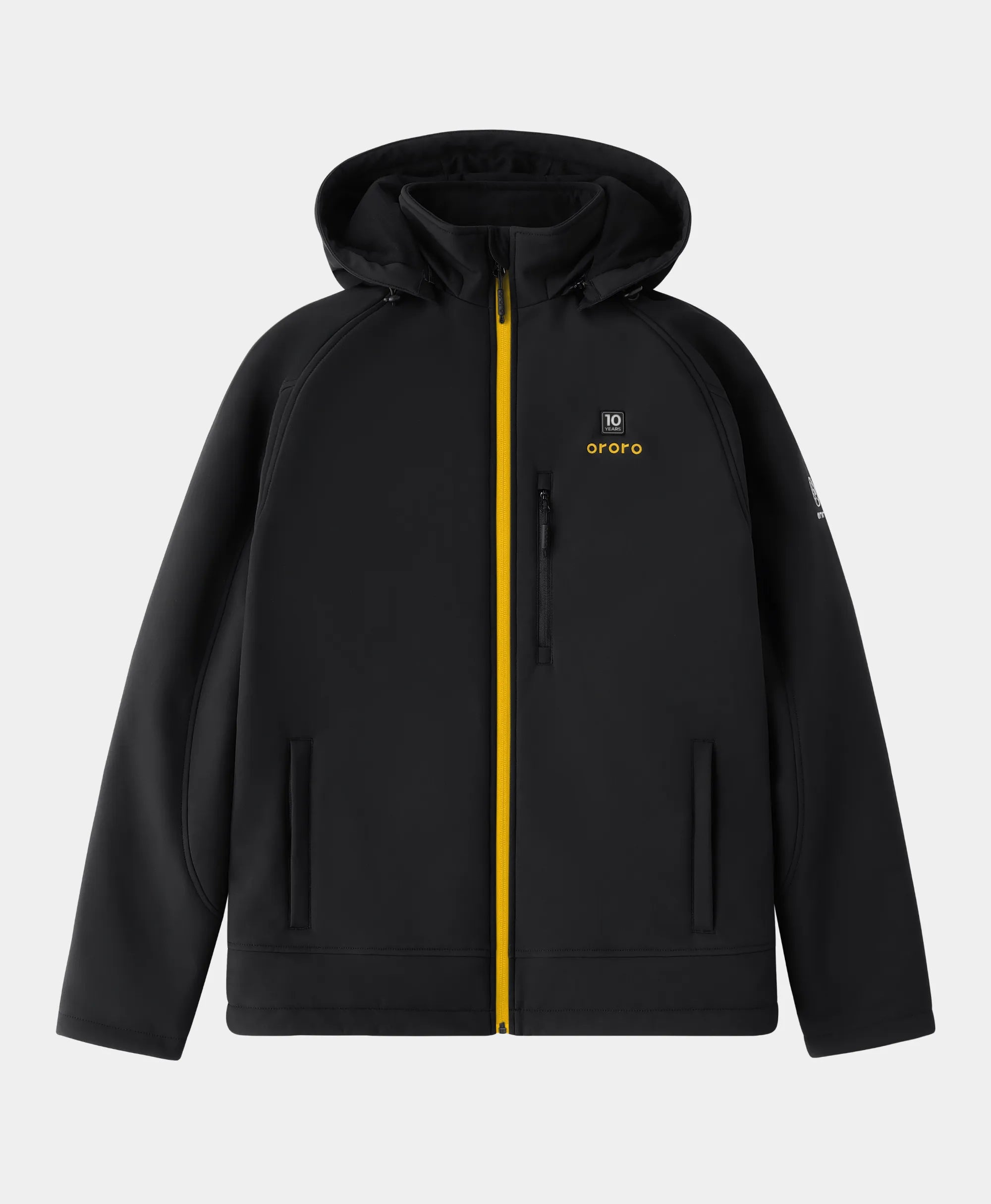 Front view of ororo Men's 4-Zone Classic Heated Jacket