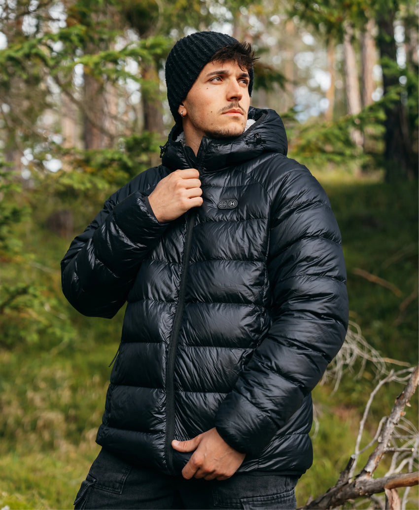 AeroPro Men's 8-Zone Packable Heated Down Jacket – ororo AeroPro Men's 8-Zone Packable Heated Down Jacket – ororo