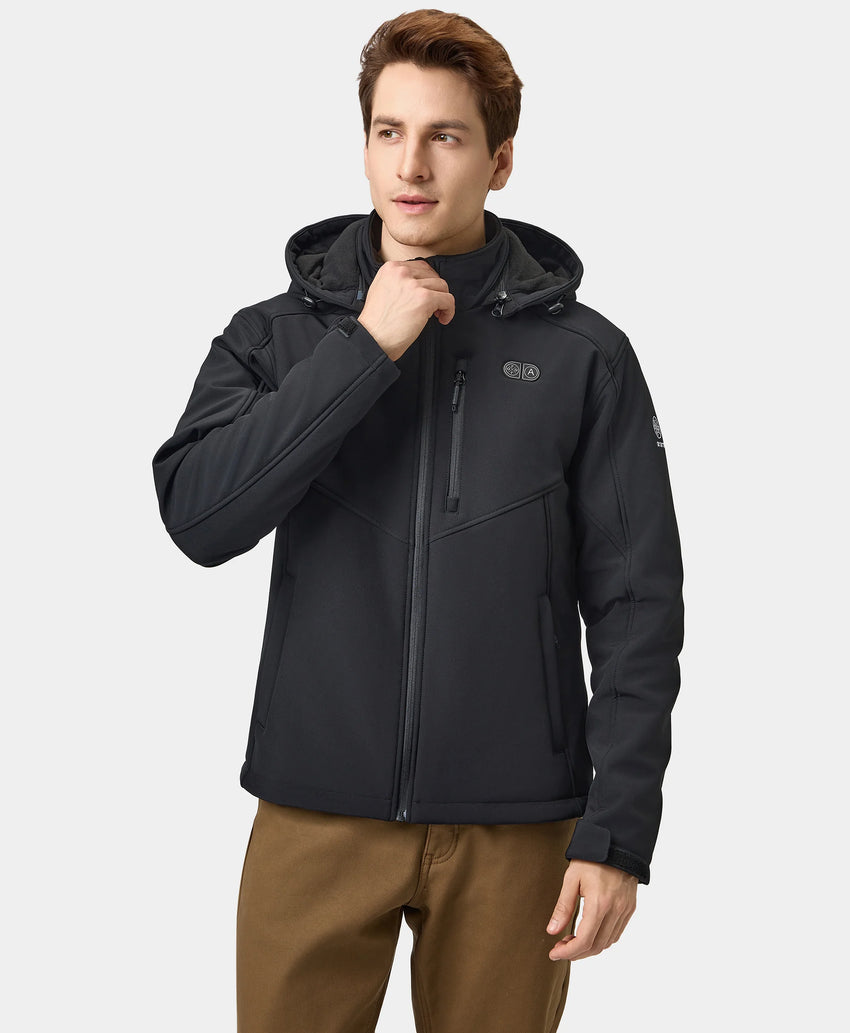 Men's Dual Control Heated Jacket | 5 Heating Zones & 20 Hrs | ororo® Men's Dual Control Heated Jacket | 5 Heating Zones & 20 Hrs | ororo®