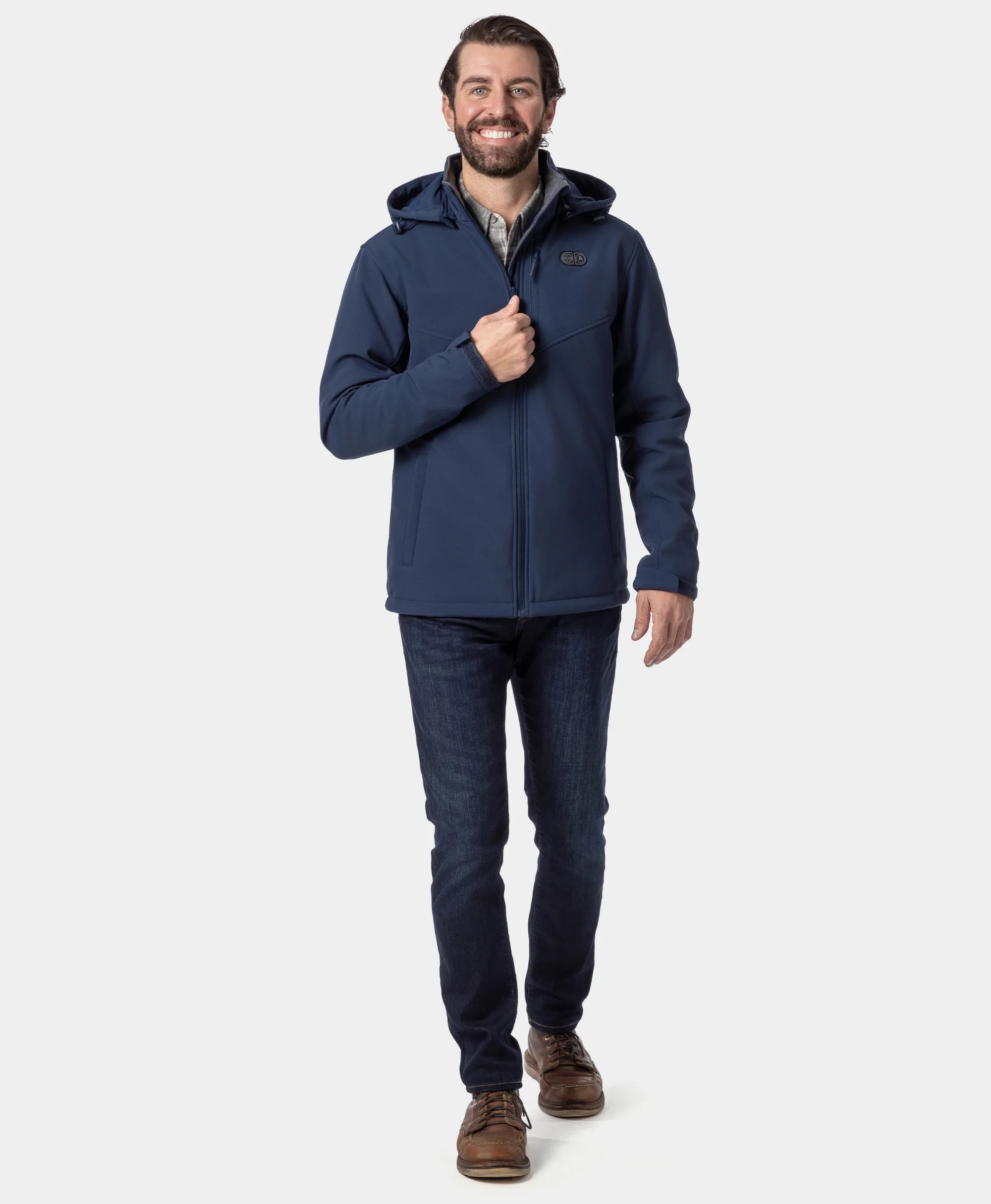 Men's Heated Dual Control Jacket with 5 Heating Zones (Pocket Heating)