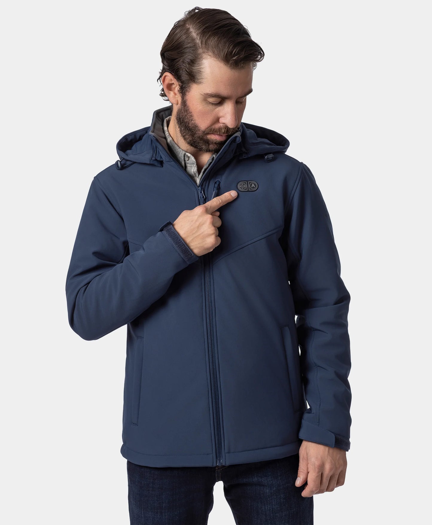 Men's Heated Dual Control Jacket with 5 Heating Zones