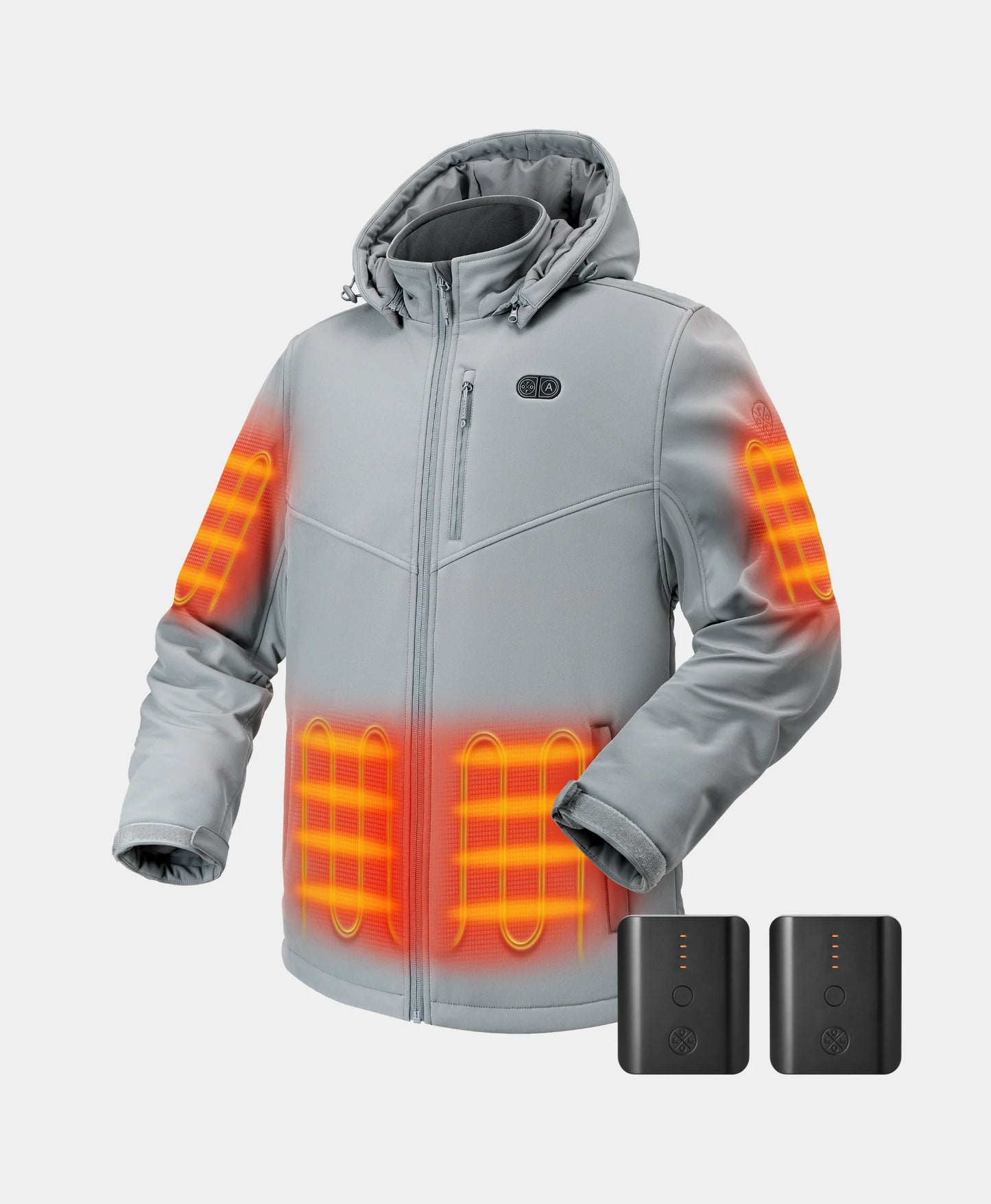 Bundle Deal - Men's Heated Dual Control Jacket (Pocket Heating) & Extra PD 5K Battery