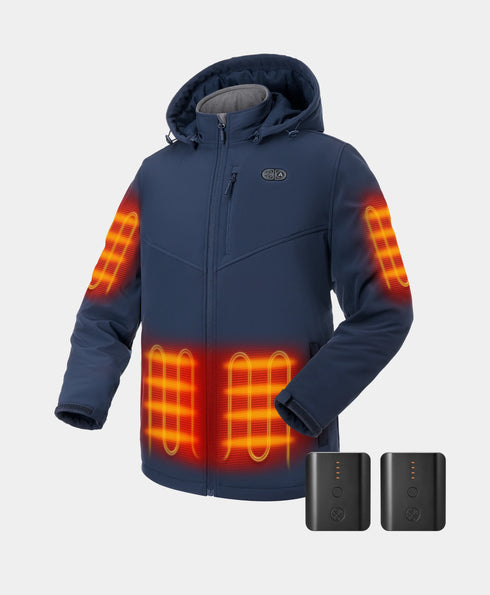 Bundle Deal - Men's Heated Dual Control Jacket (Pocket Heating) & Extra PD 5K Battery ,view 1