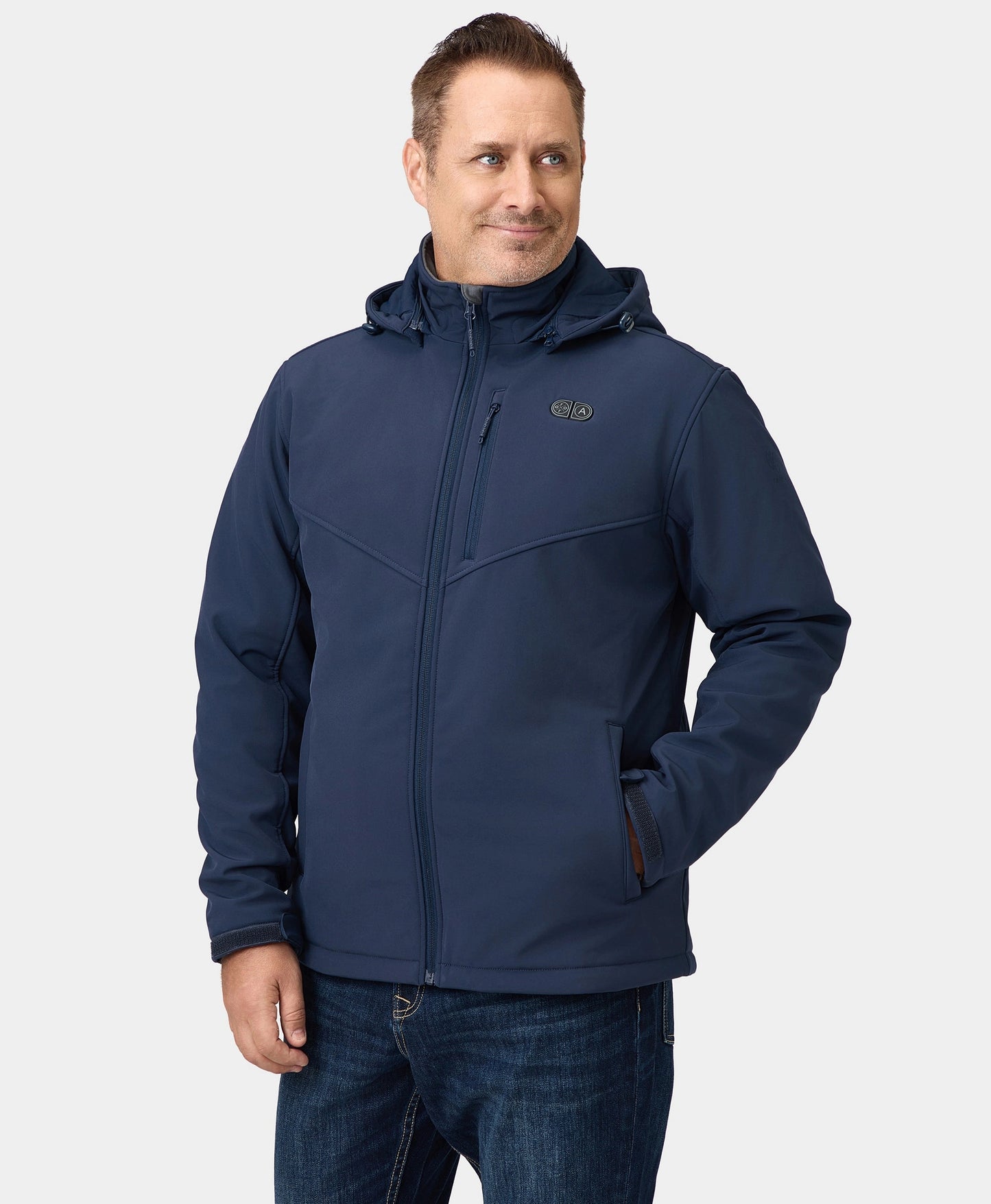 Men's Heated Dual Control Jacket with 5 Heating Zones (Pocket Heating)