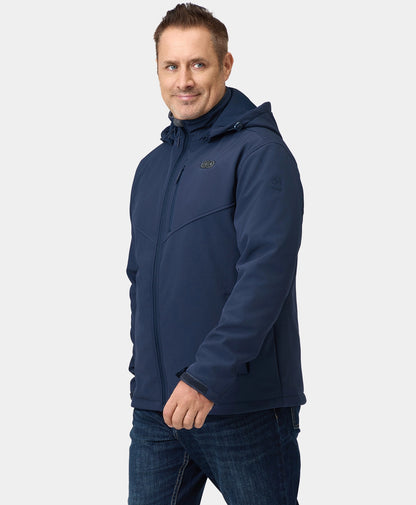 Men's Heated Dual Control Jacket with 5 Heating Zones (Pocket Heating)