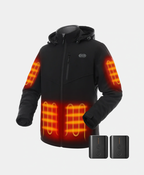 Bundle Deal - Men's Heated Dual Control Jacket (Pocket Heating) & Extra PD 5K Battery ,view 1