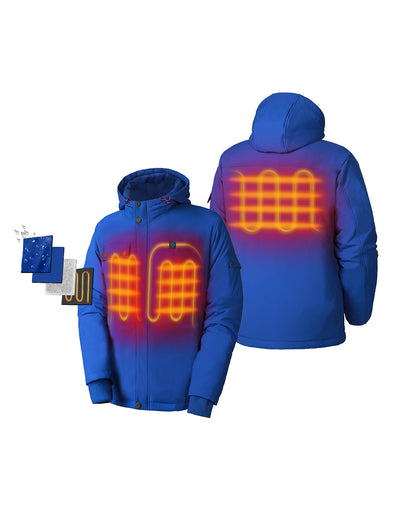 [ (Open-box) Men's Heated Hooded Jacket (Battery Set Not Included)] view 1