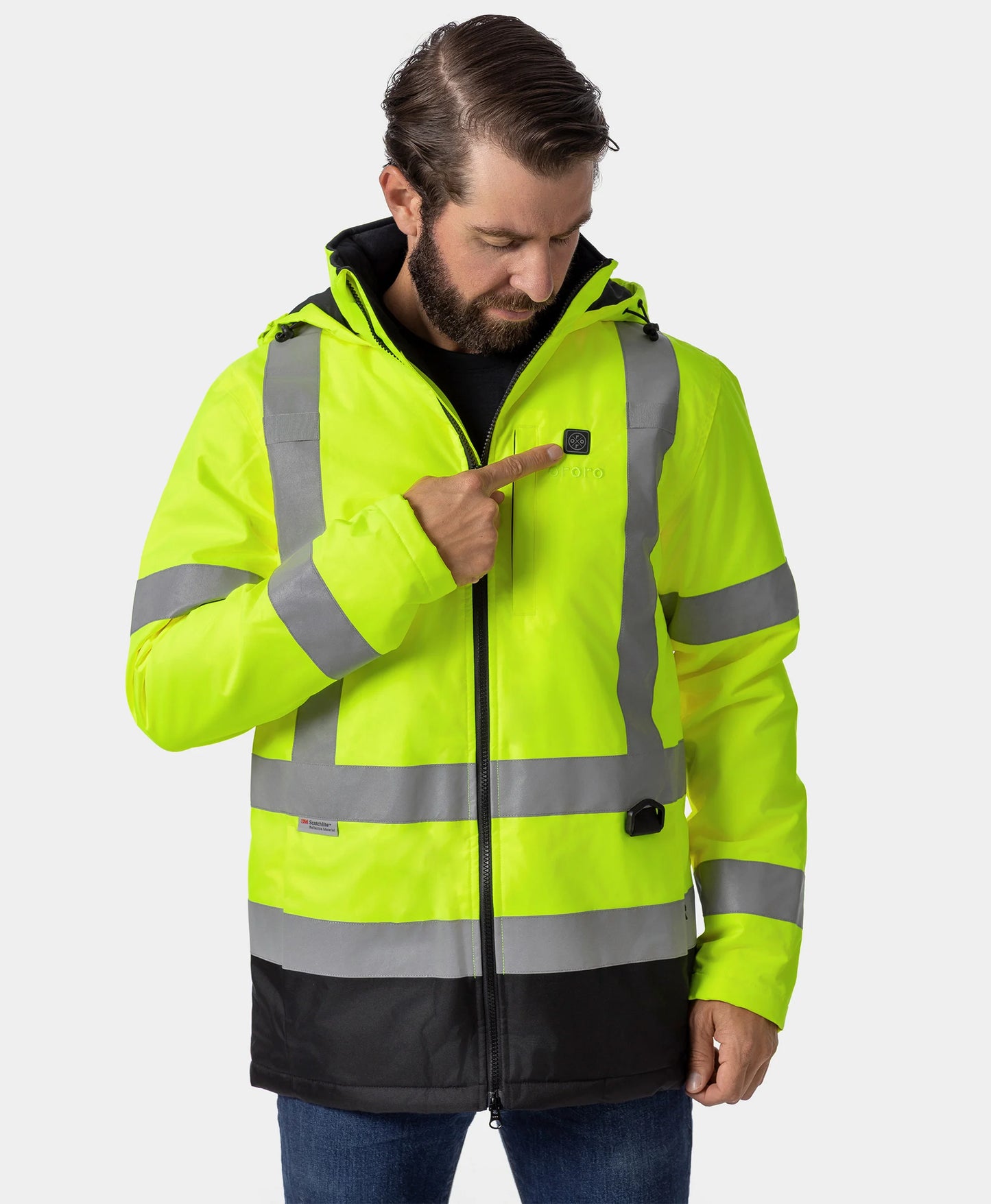 Flagstaff Men's Heated High-Visibility Jacket