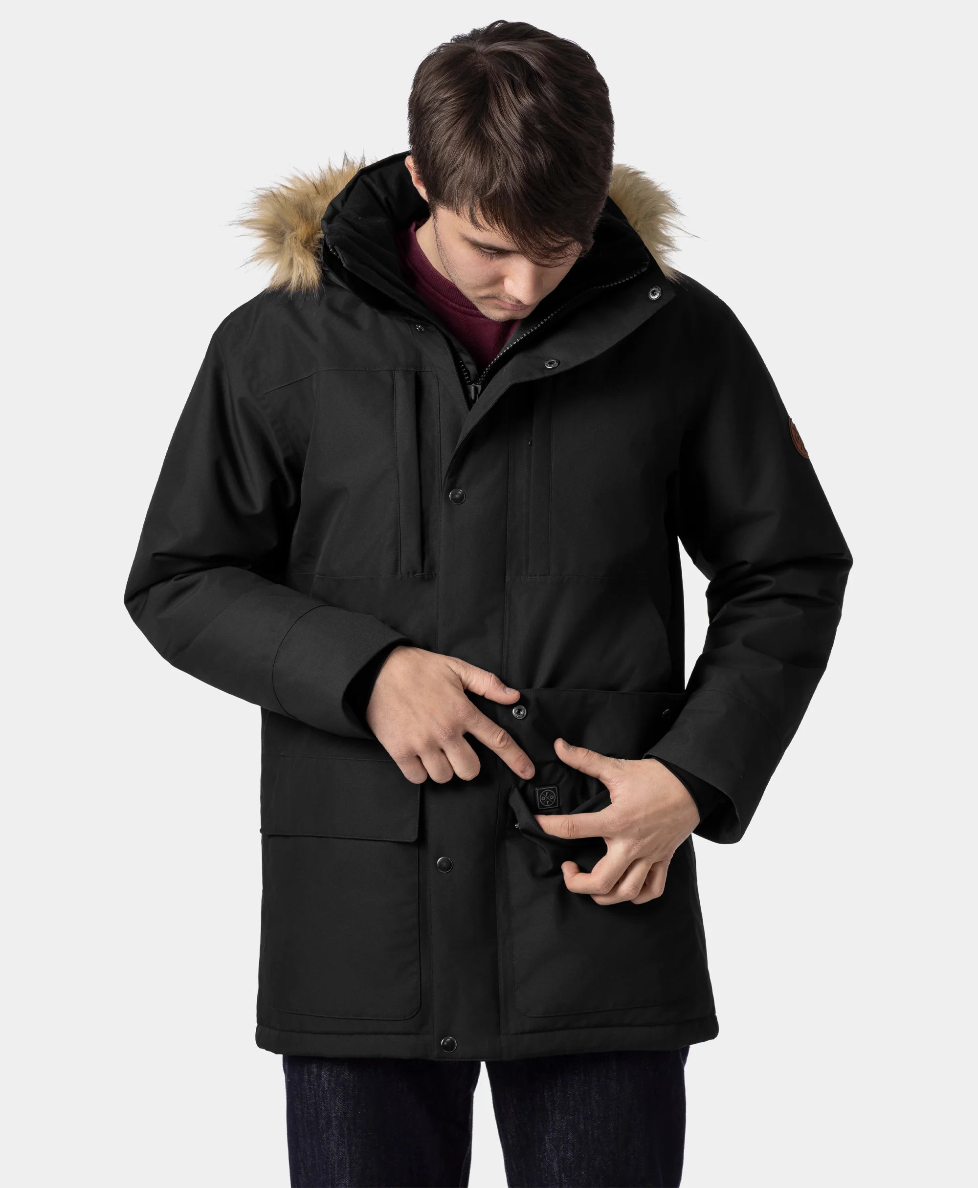 Gstaad Men's Waterproof Heated Parka (Apparel Only), Thumbnail 11