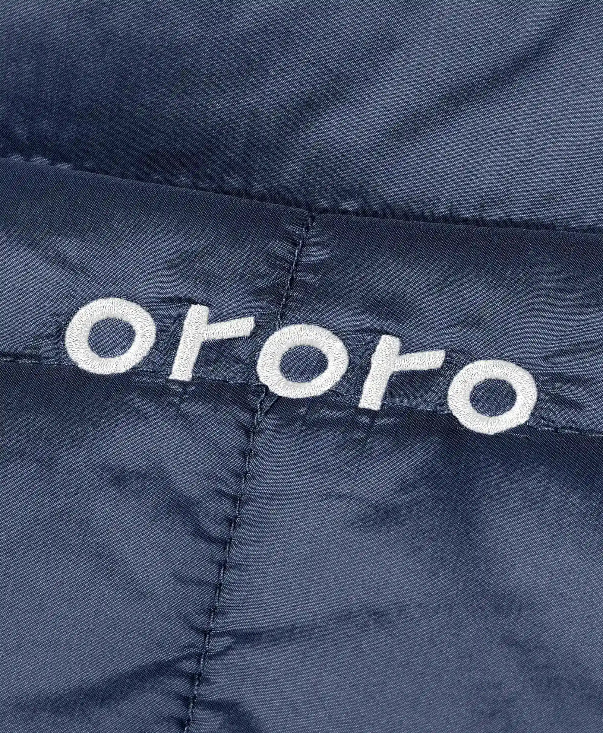 embroidered ororo logo
