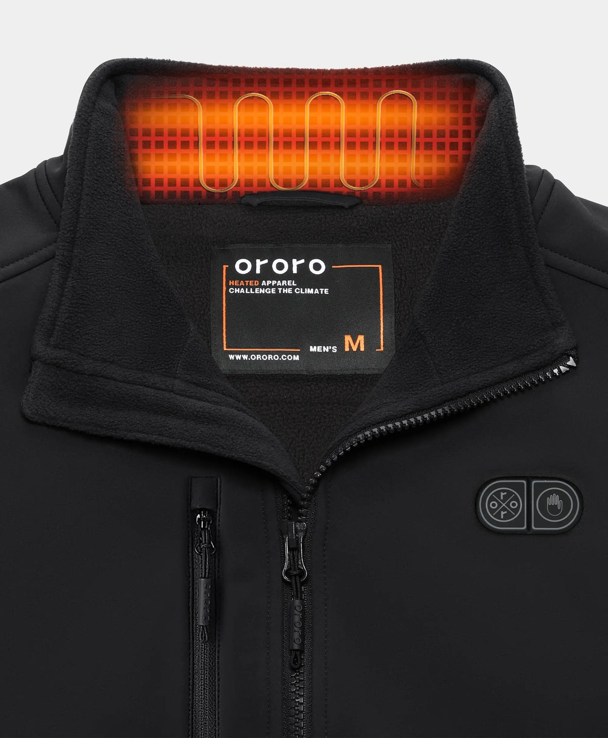 Heated collar detail
