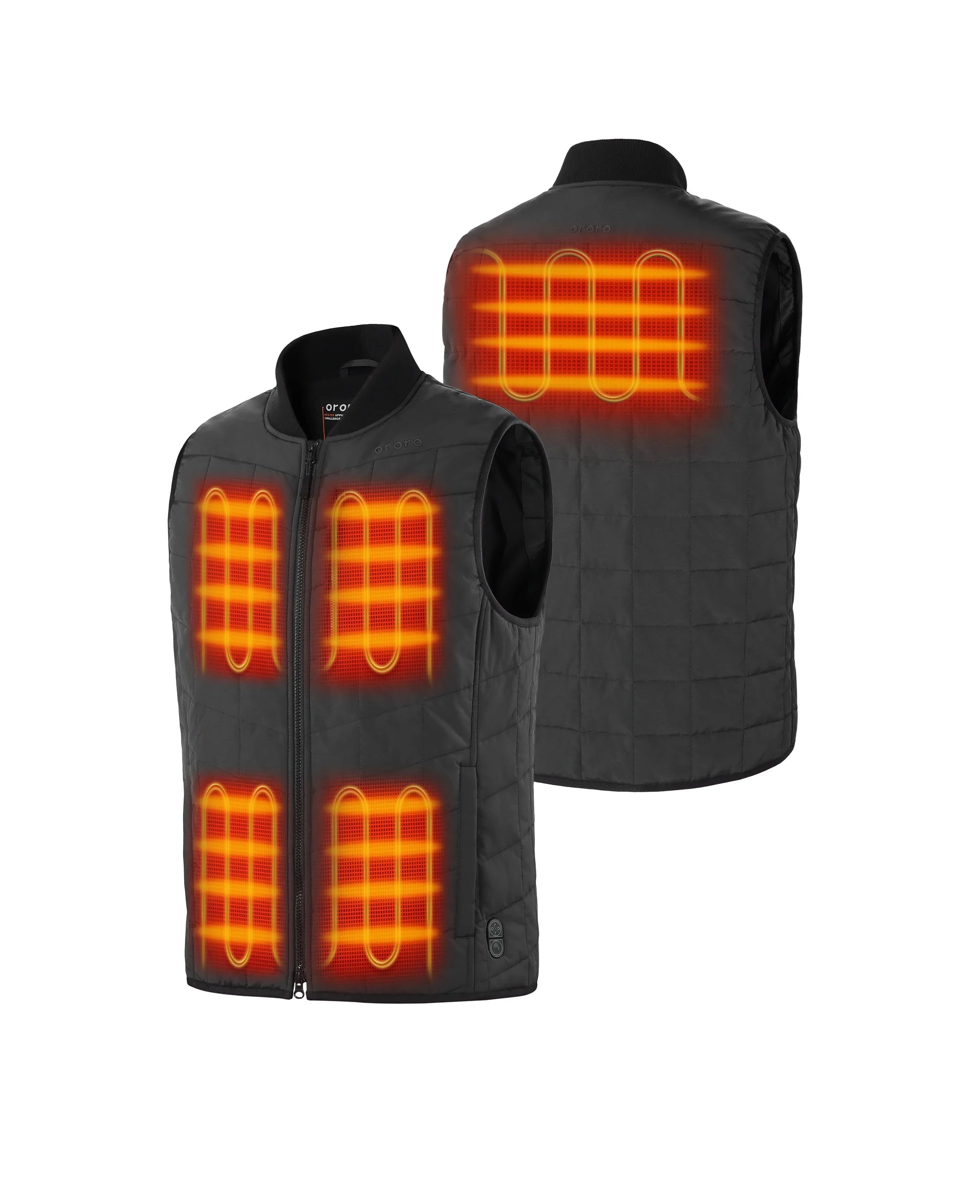 5 Heating Zones(L&R Chest, L&R Pocket, Mid-Back)