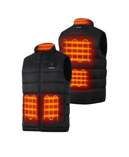 Five(5) heating zones across the left &amp; right hand pockets, upper back, mid-back, and collar