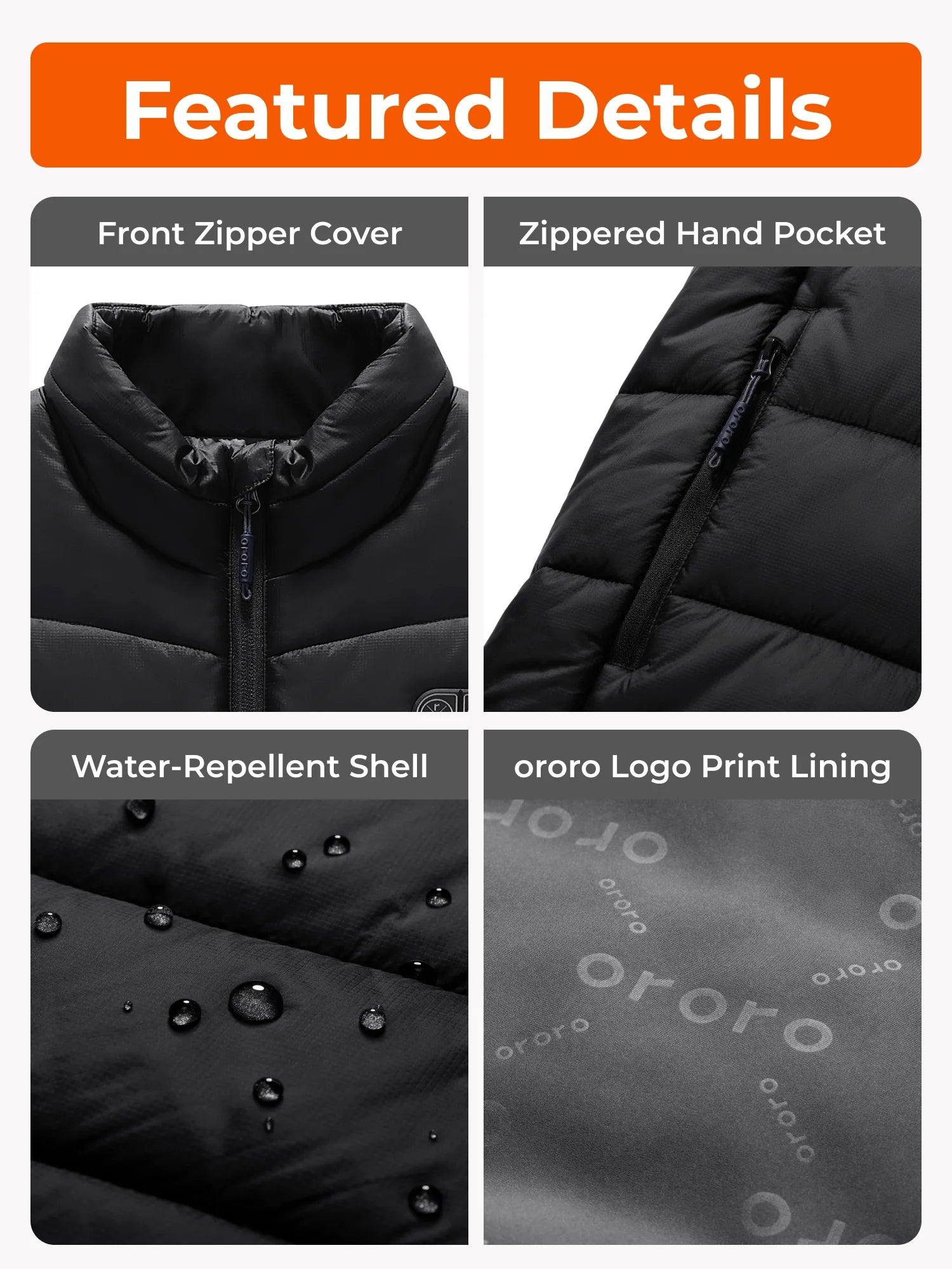 SureWarm® Men's 7-Zone Dual-Control Classic Pro Heated Vest (Lower Back Heating), Thumbnail 5