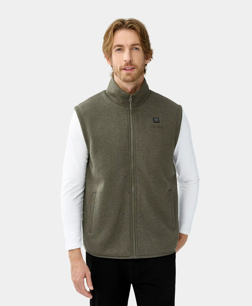 Men Heated Fleece Vest | Battery-Electric Heating | ororo®