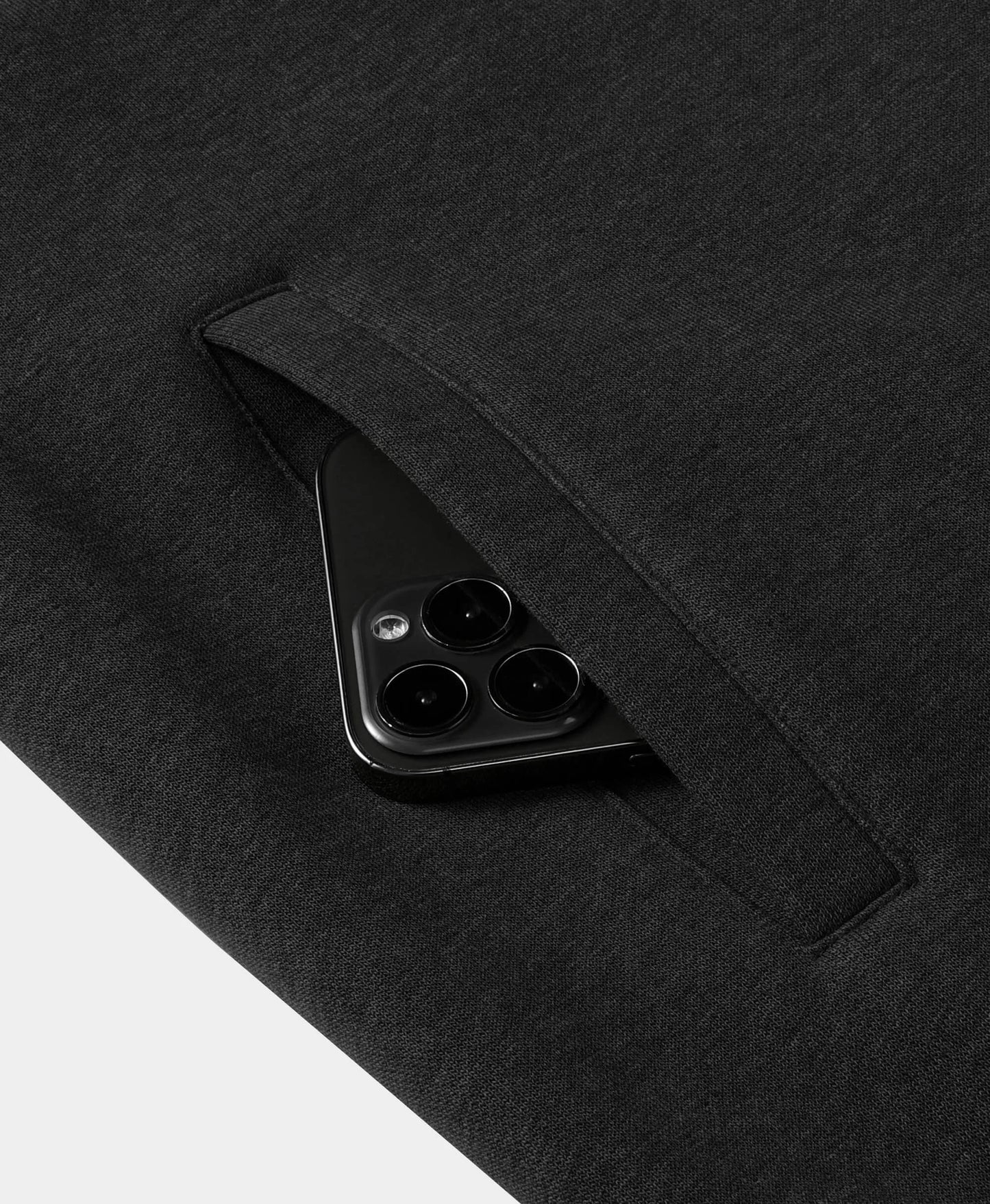 Side-entry handwarmer pocket