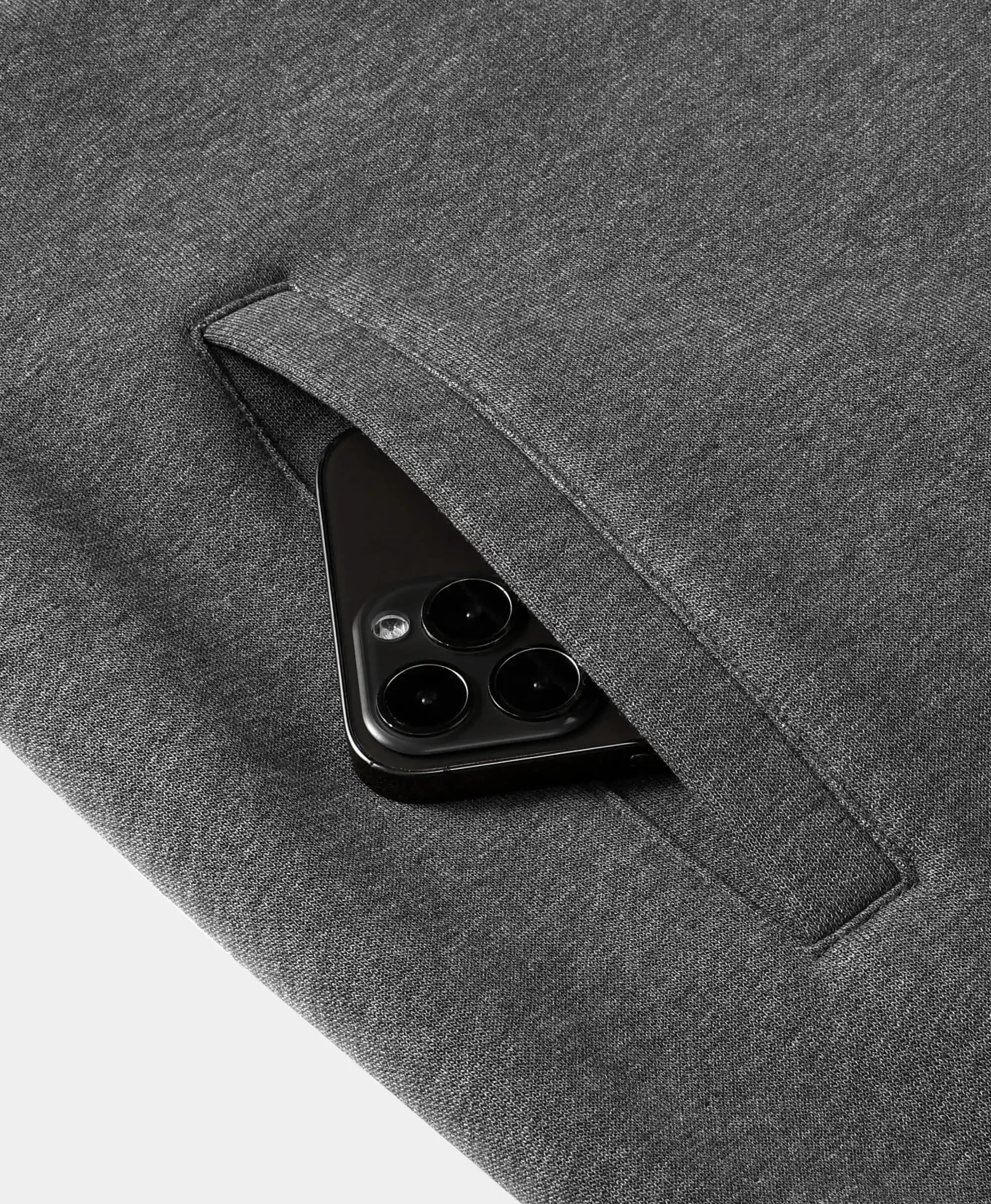 Side-entry handwarmer pocket