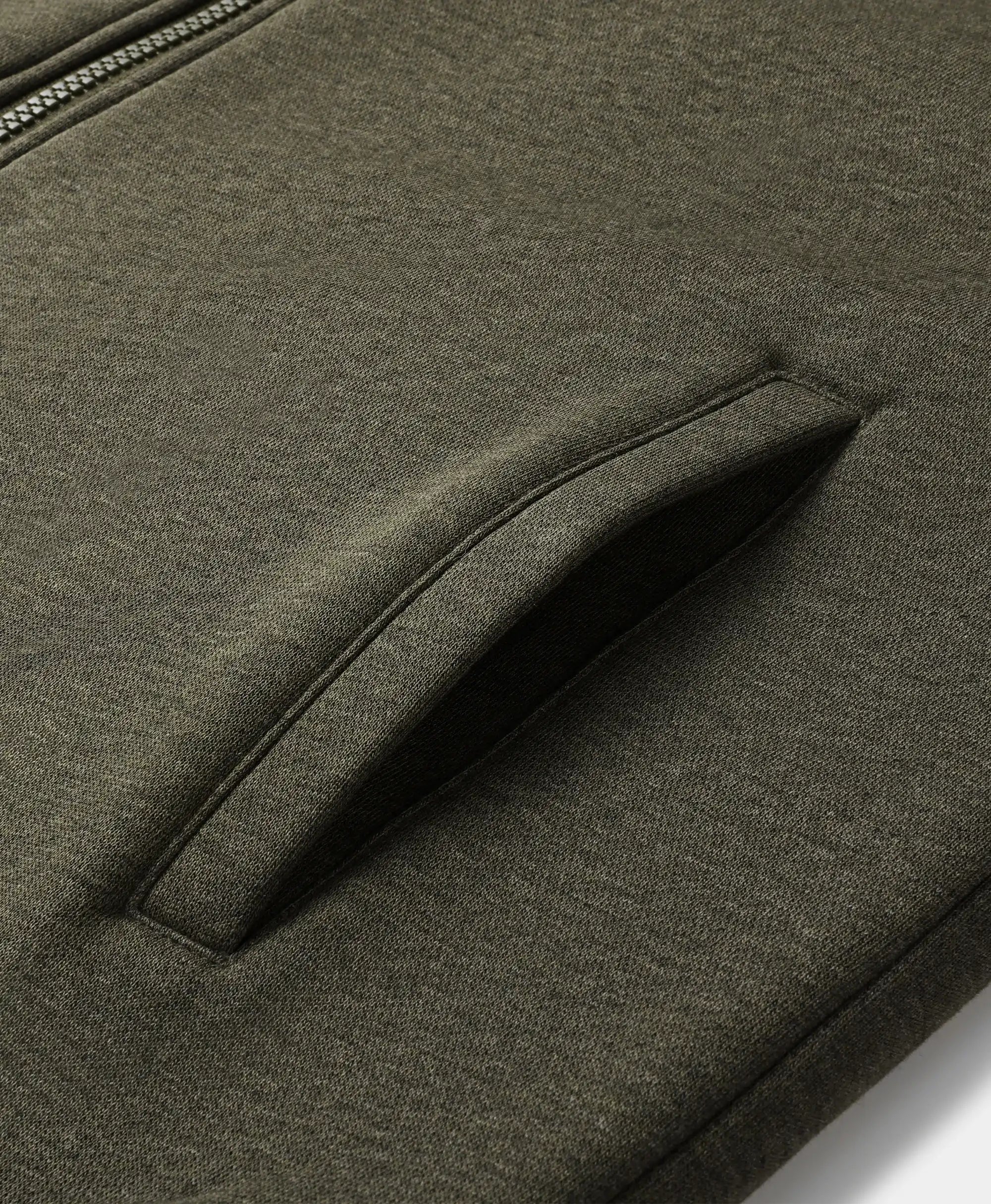 Side-entry handwarmer pocket