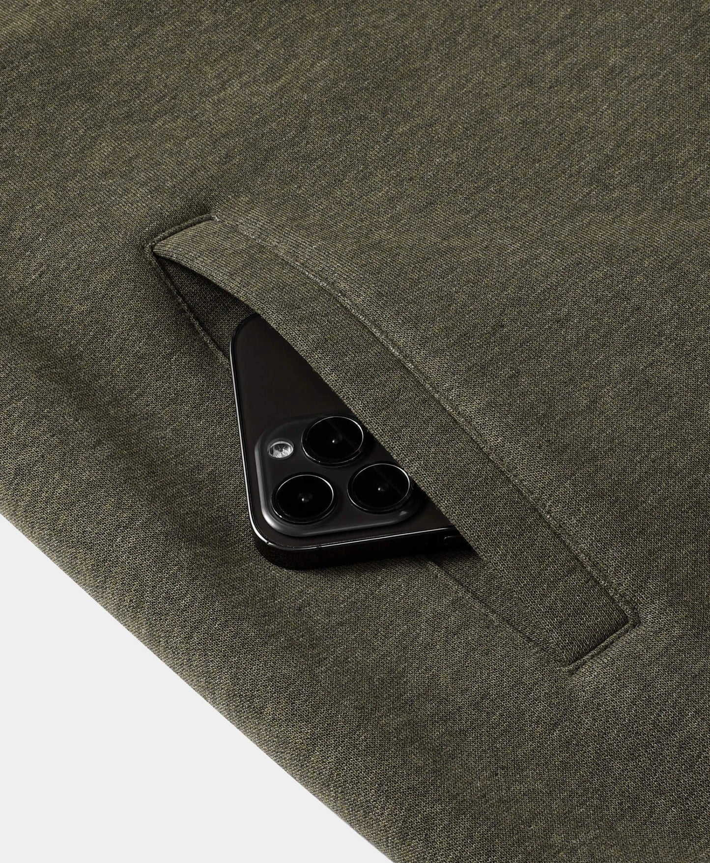 Side-entry handwarmer pocket