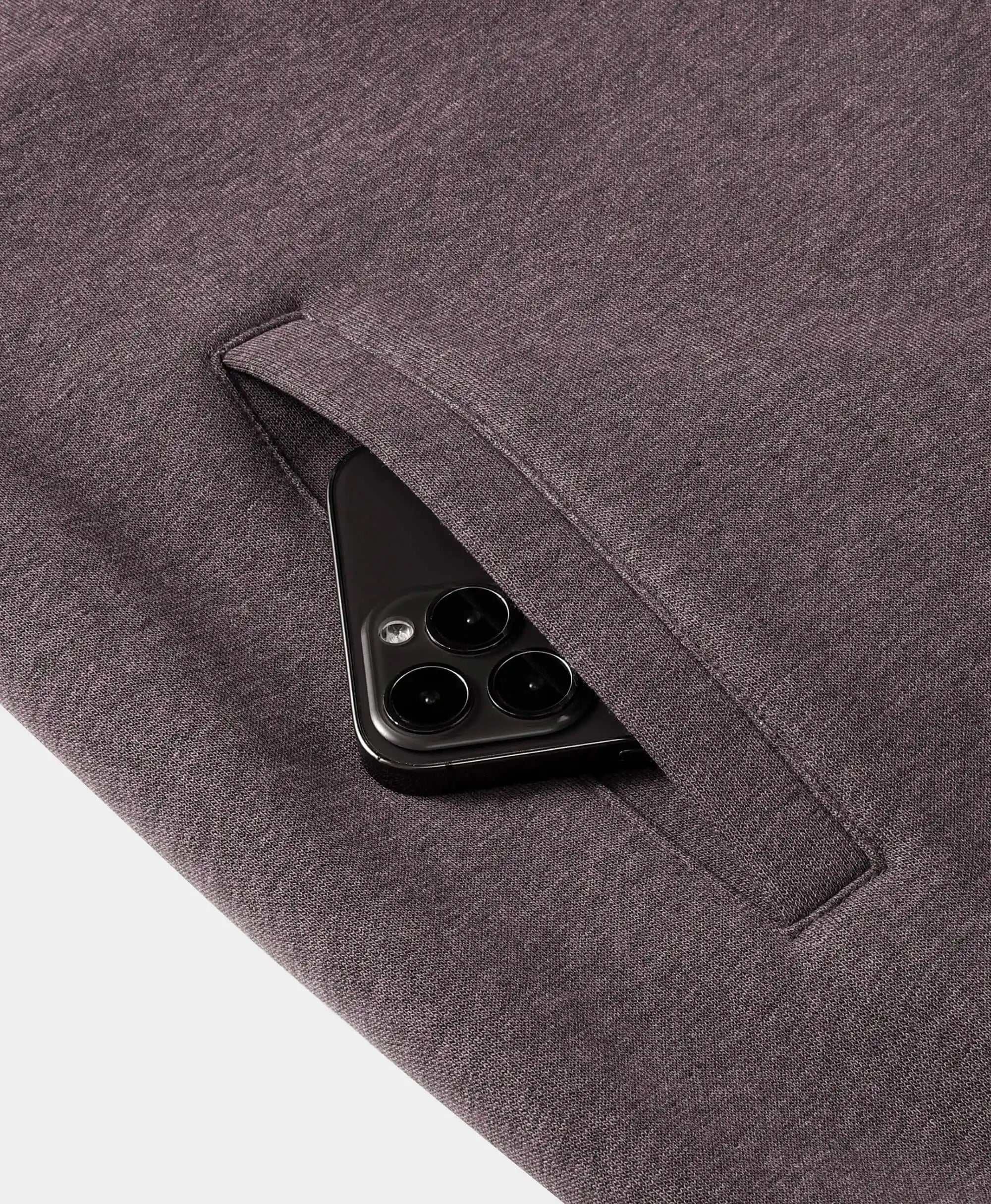 Side-entry handwarmer pocket
