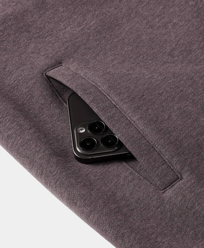 Side-entry handwarmer pocket