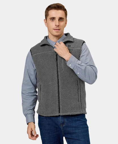 Men's Heated Recycled Fleece Vest 