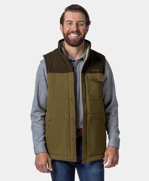 Sierra Men's Heated Sherpa Lined Vest  ,view 1
