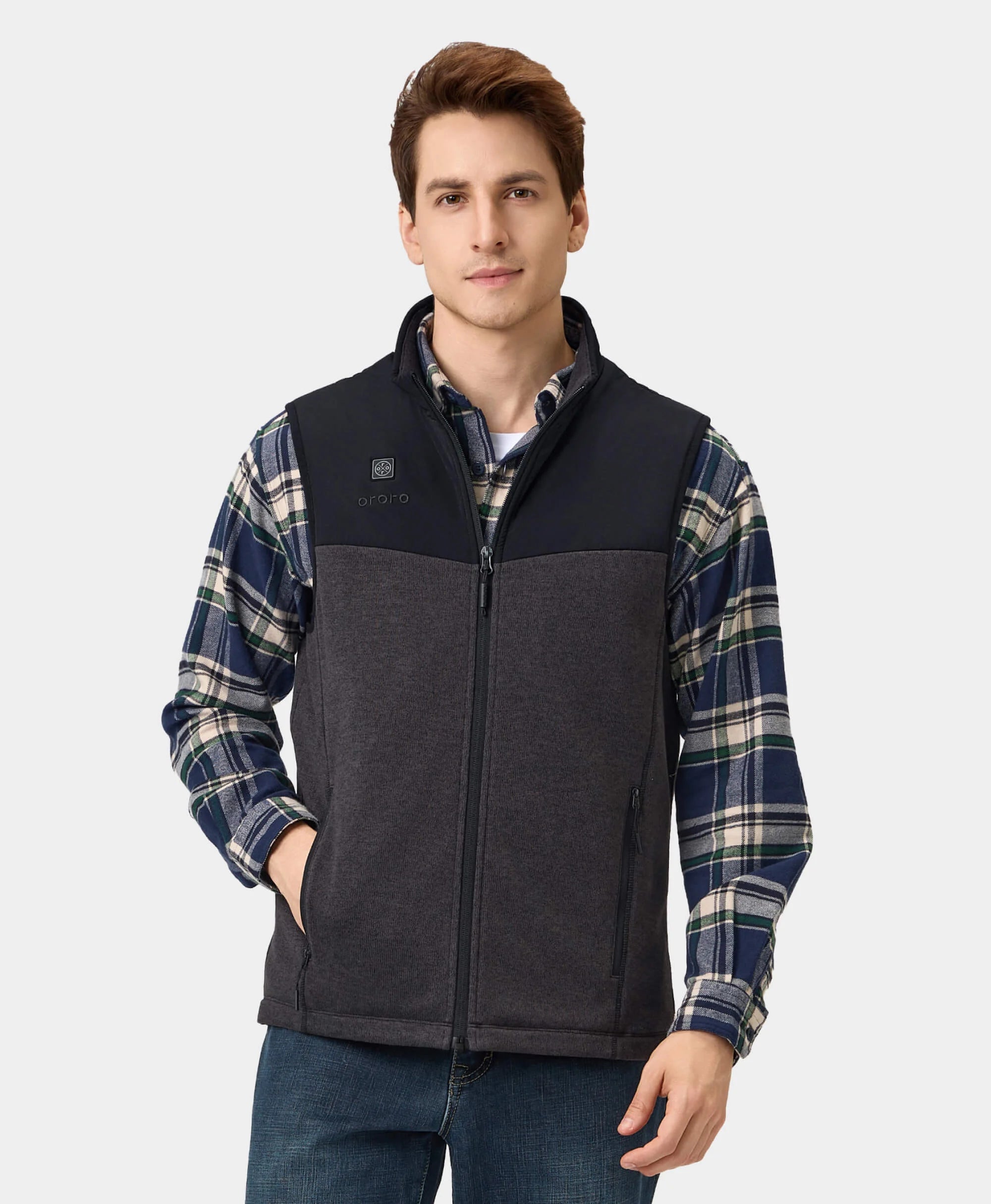Augusta Men's Heated Sweater Fleece Vest