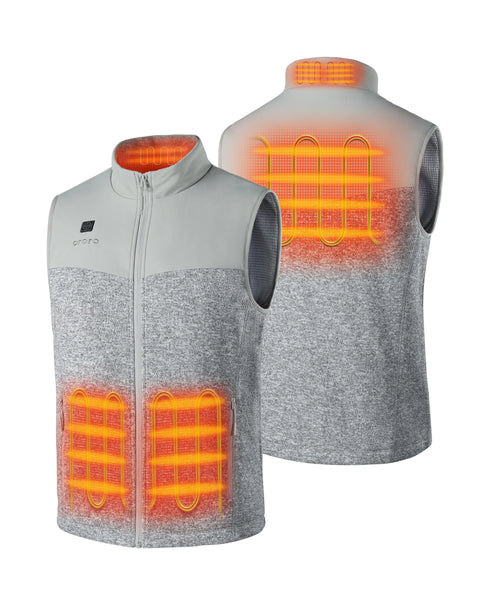 Augusta Men's Heated Sweater Fleece Vest (Apparel Only) ,view 2