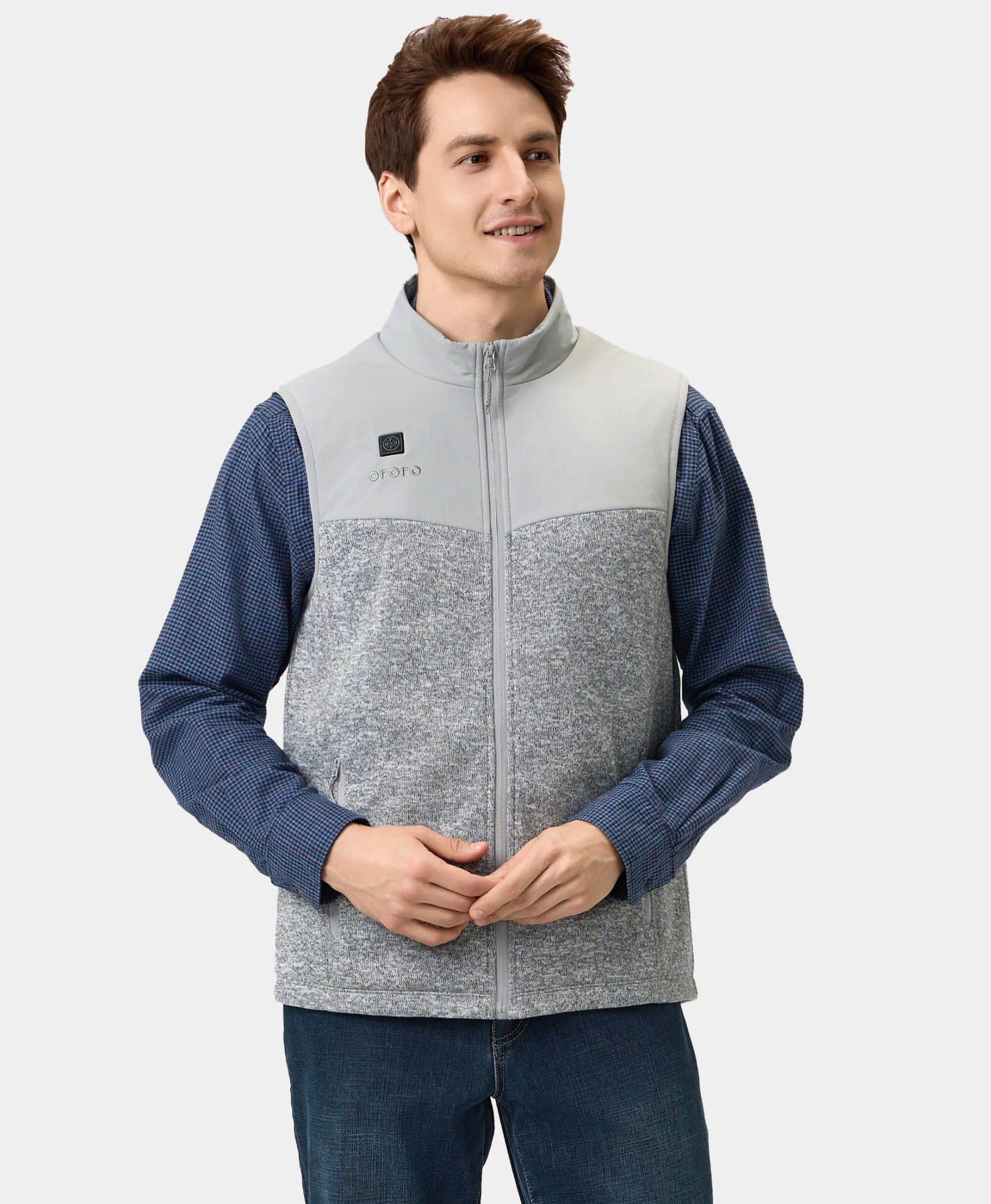 Augusta Men's Heated Sweater Fleece Vest