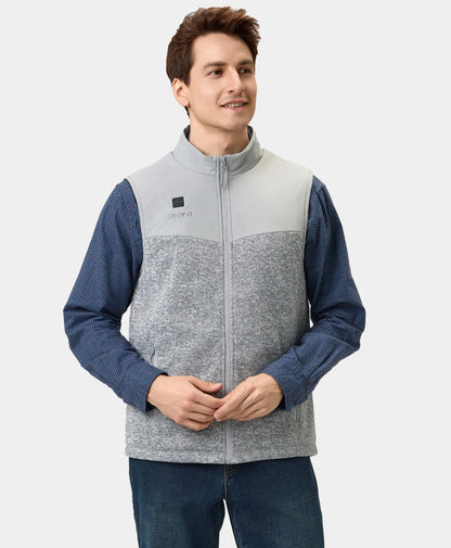Augusta Men's Heated Sweater Fleece Vest