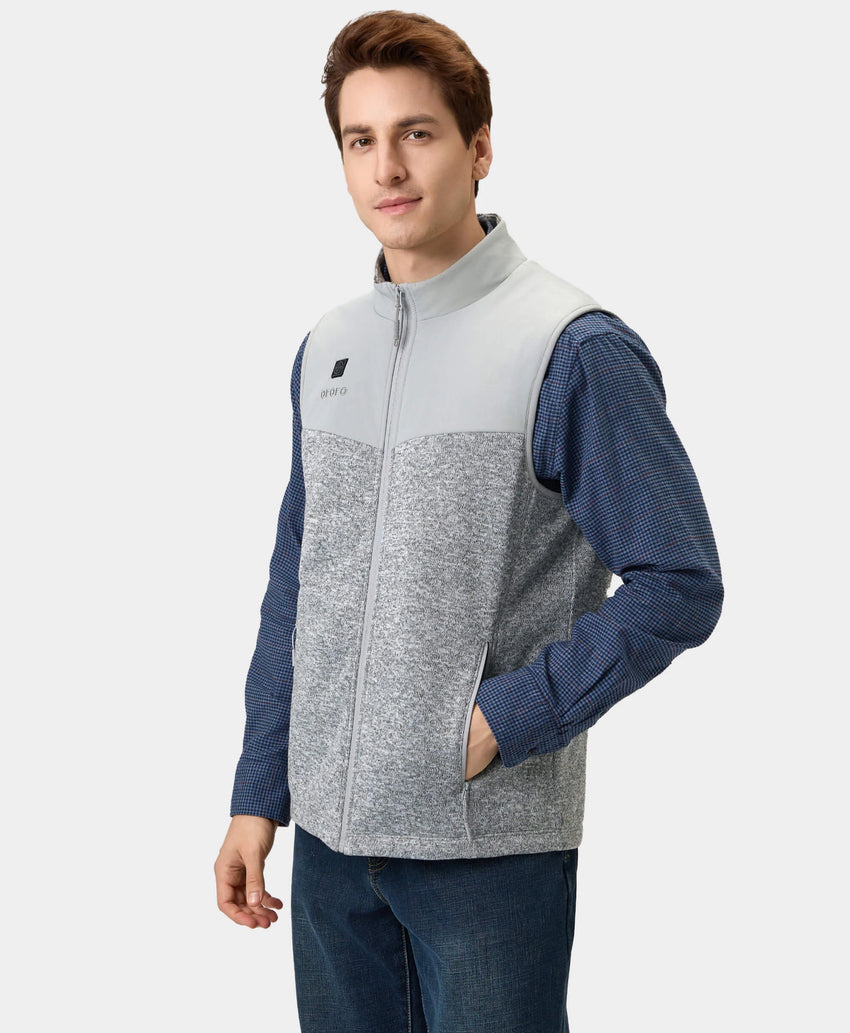 Heated Sweater Fleece Vest | Men's Vest | ororo®