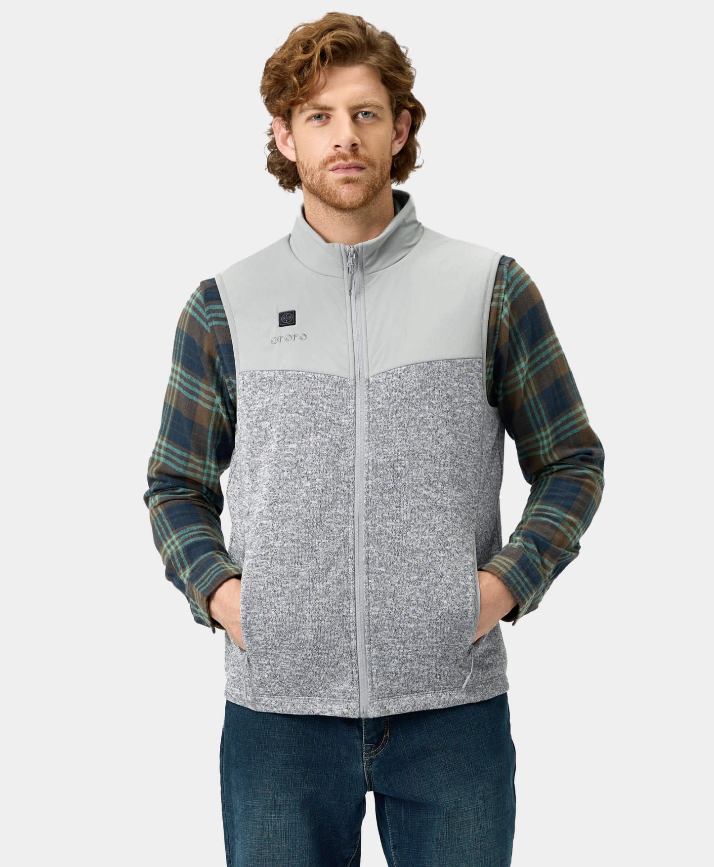 Augusta Men's Heated Sweater Fleece Vest