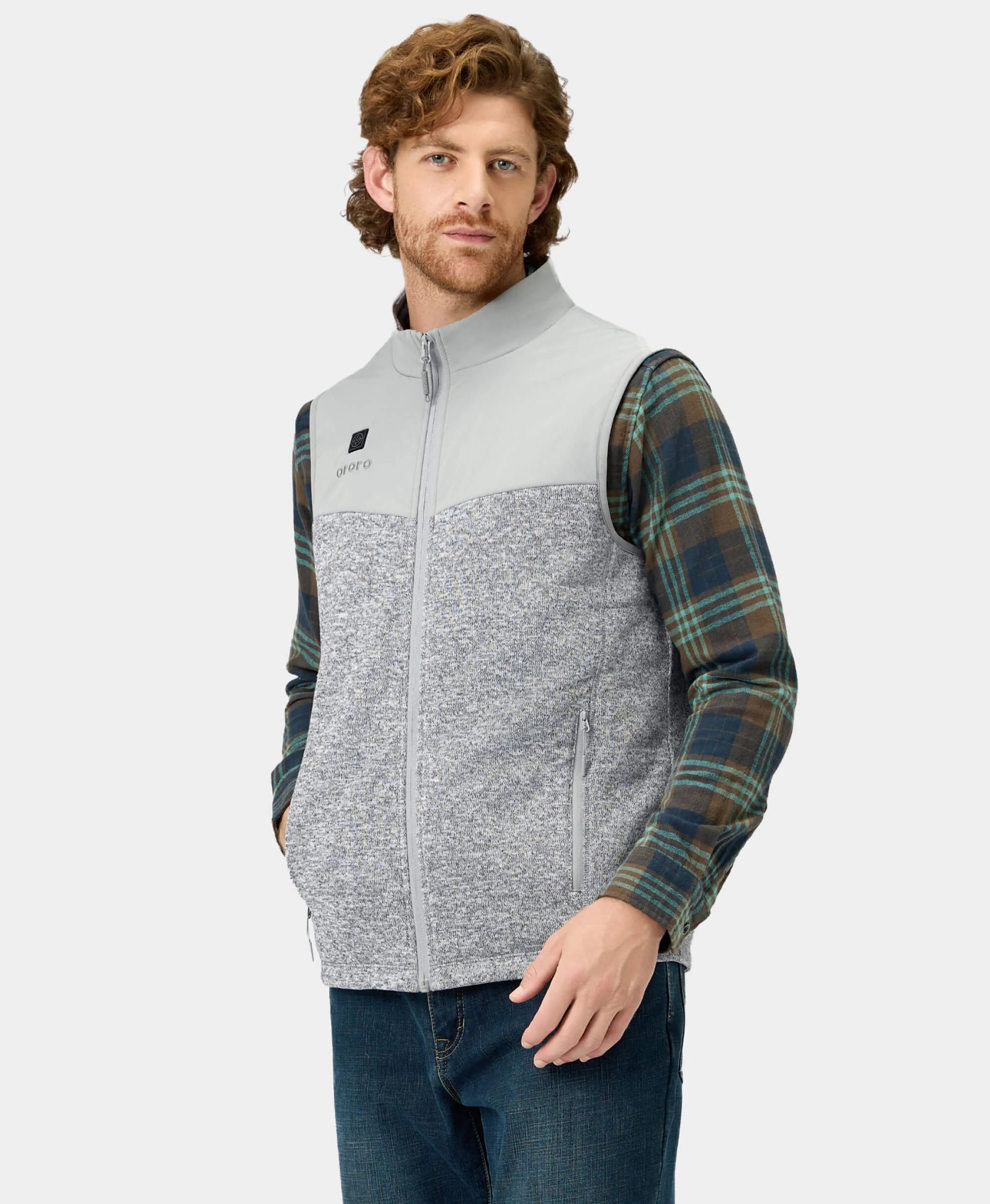 Augusta Men's Heated Sweater Fleece Vest