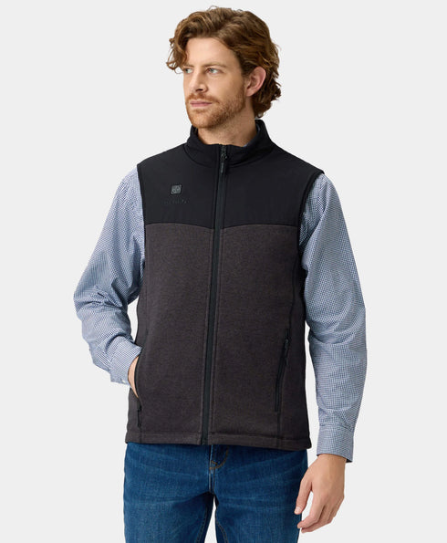 Augusta Men's Heated Sweater Fleece Vest ,view 1