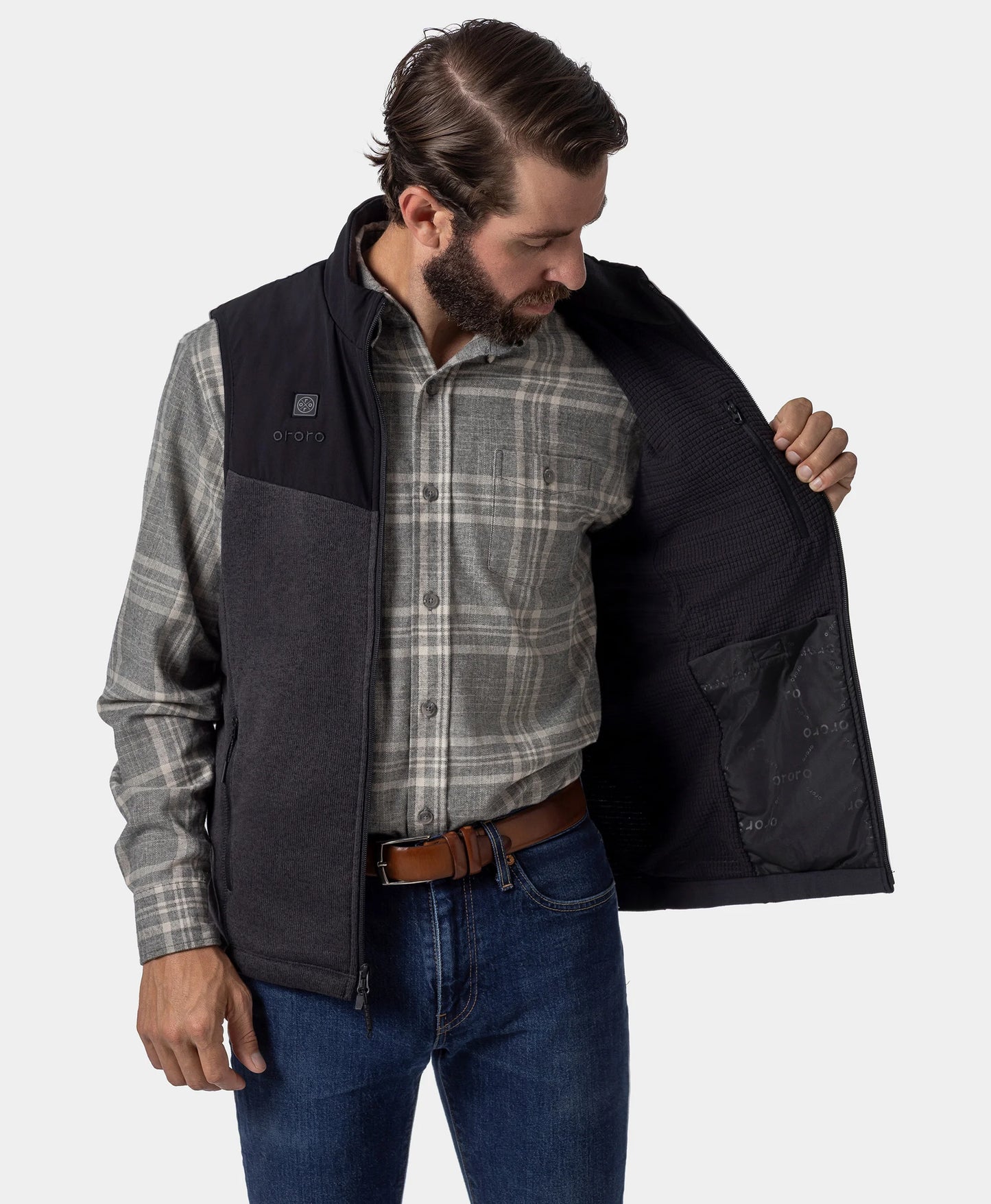 Augusta Men's Heated Sweater Fleece Vest