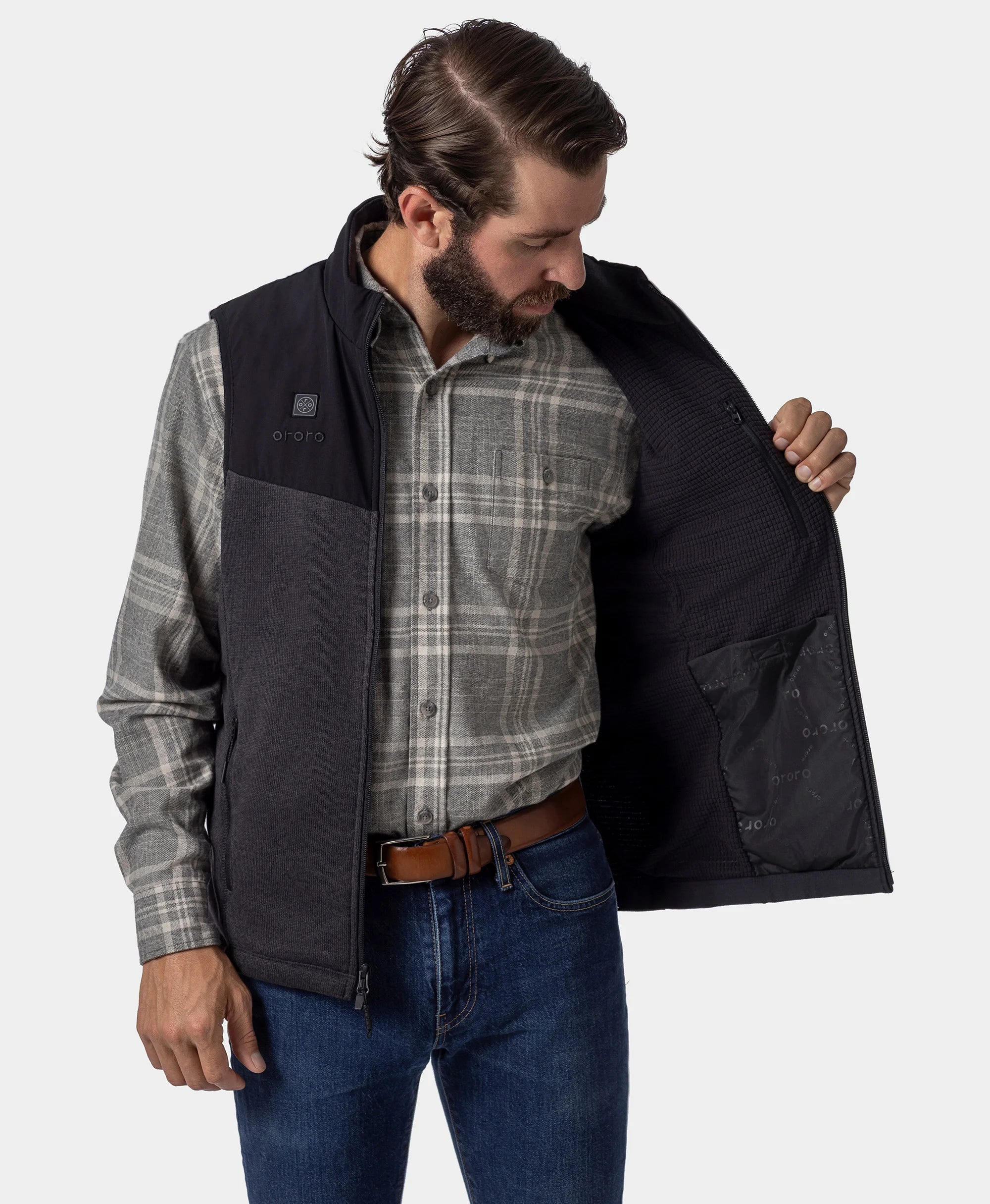 Augusta Men's Heated Sweater Fleece Vest