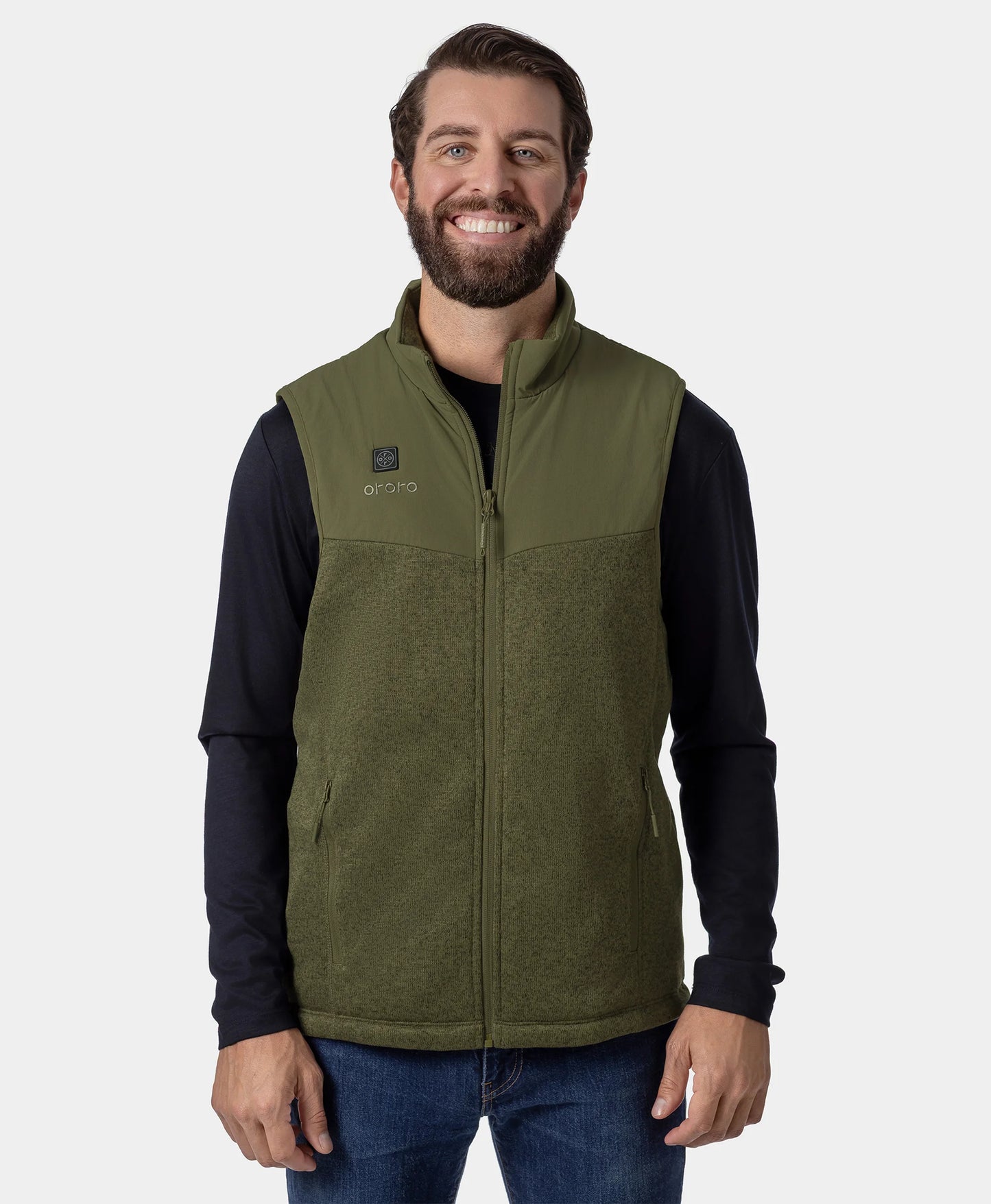 Augusta Men's Heated Sweater Fleece Vest