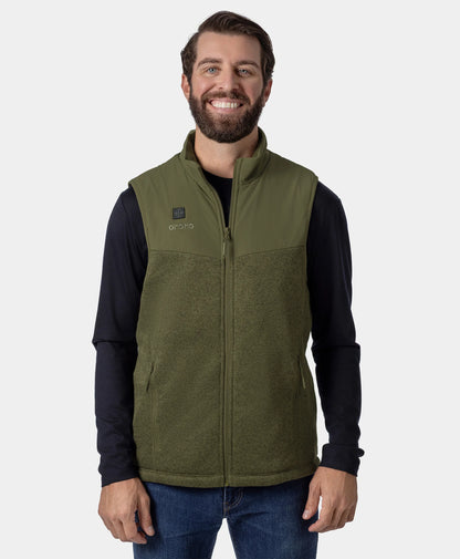 Augusta Men's Heated Sweater Fleece Vest