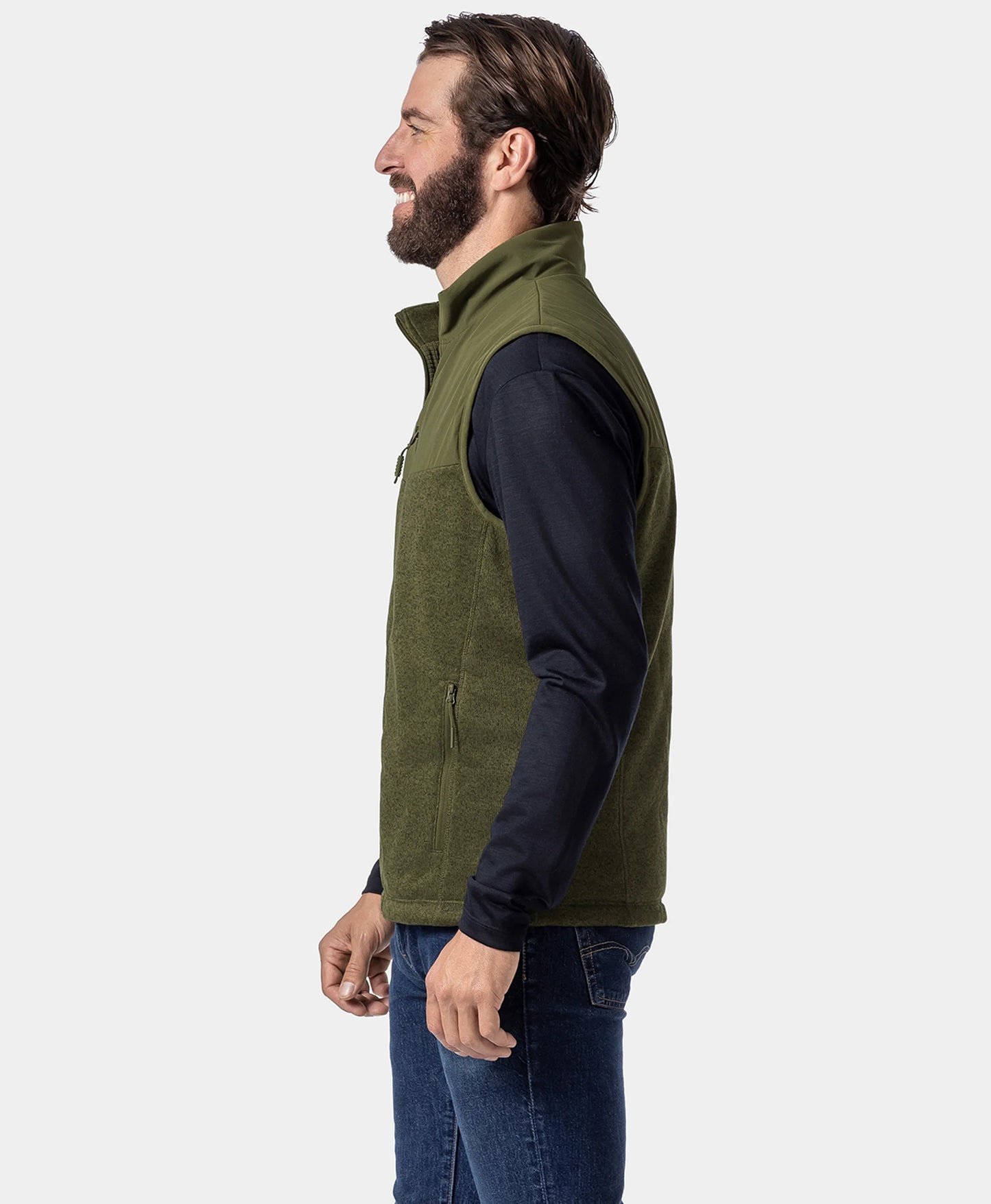 Augusta Men's Heated Sweater Fleece Vest