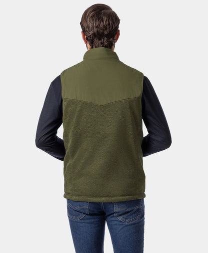 Augusta Men's Heated Sweater Fleece Vest