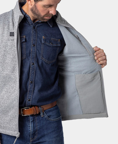 Augusta Tournament Men's 4-Zone Heated Sweater Fleece Vest (Apparel Only)