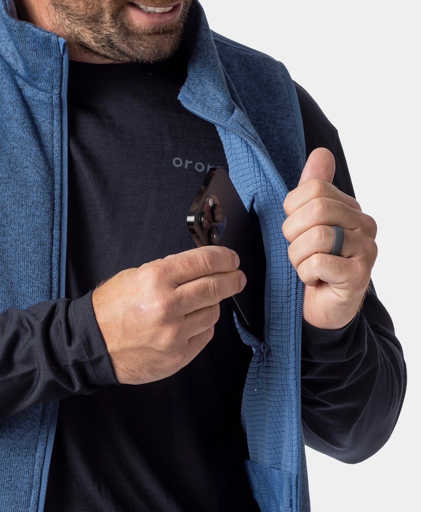 Augusta Tournament Men's 4-Zone Heated Sweater Fleece Vest (Apparel Only)