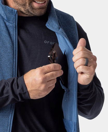 Augusta Tournament Men's 4-Zone Heated Sweater Fleece Vest (Apparel Only)