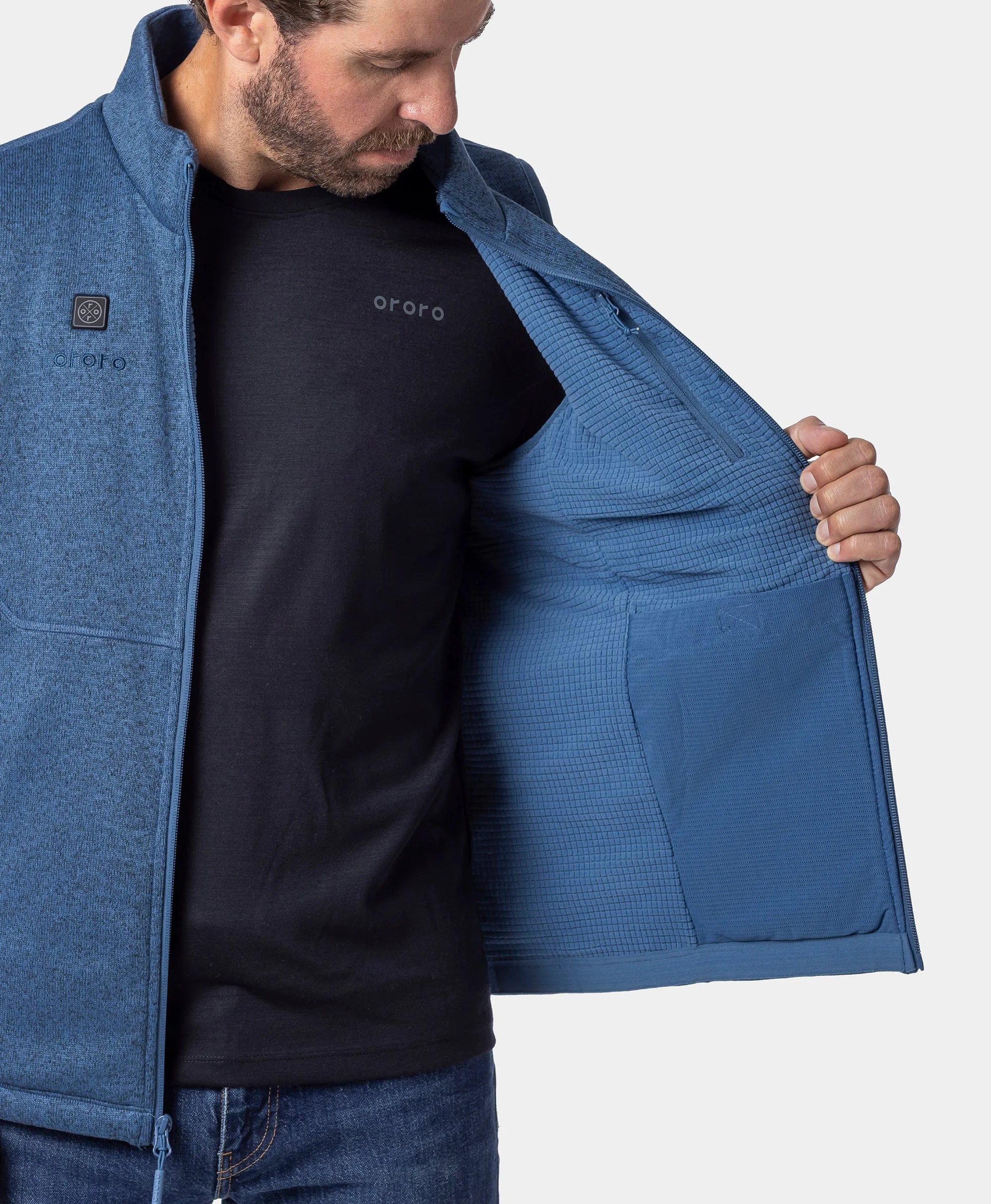 Augusta Tournament Men's 4-Zone Heated Sweater Fleece Vest (Apparel Only)